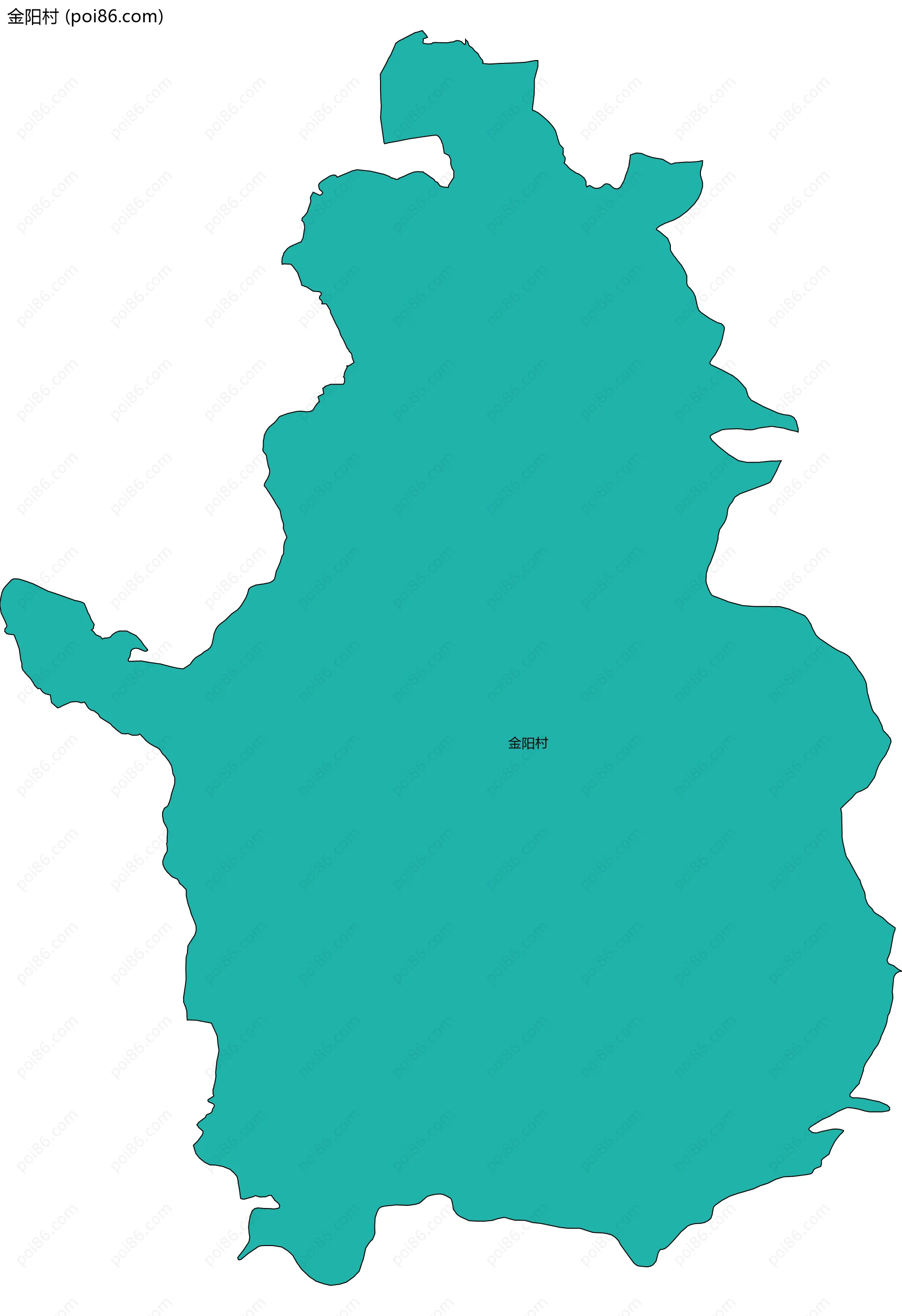 金阳村边界地图