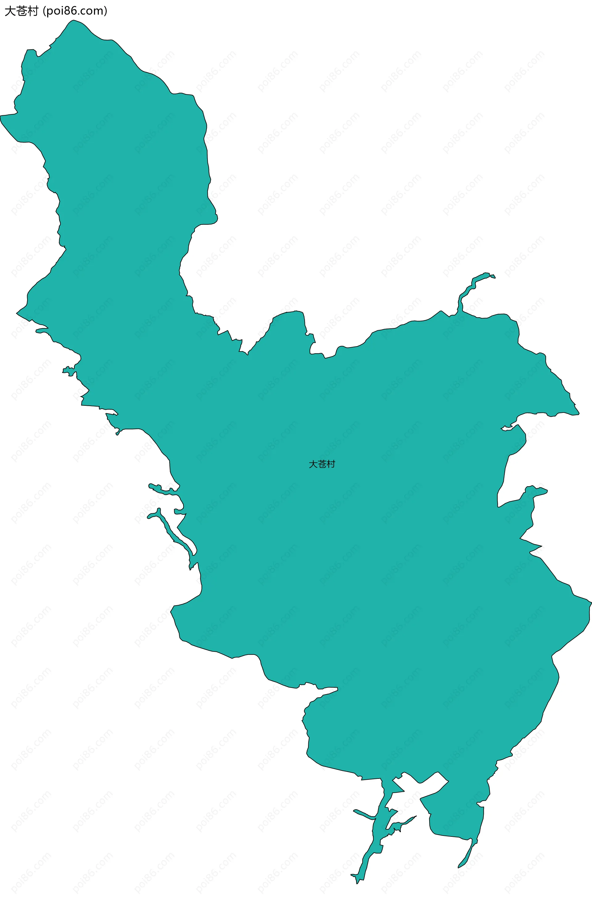 大苍村边界地图