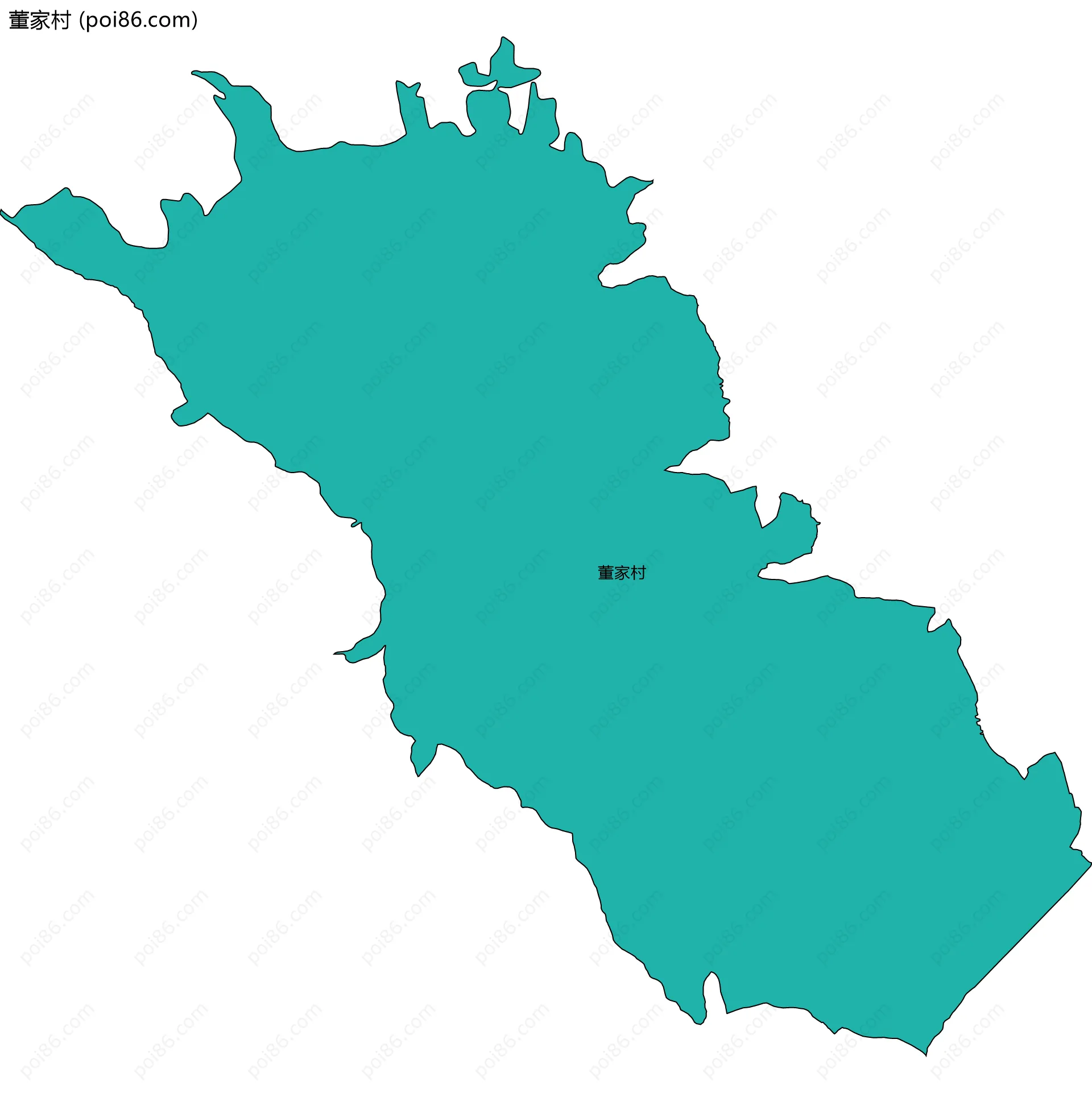 董家村边界地图