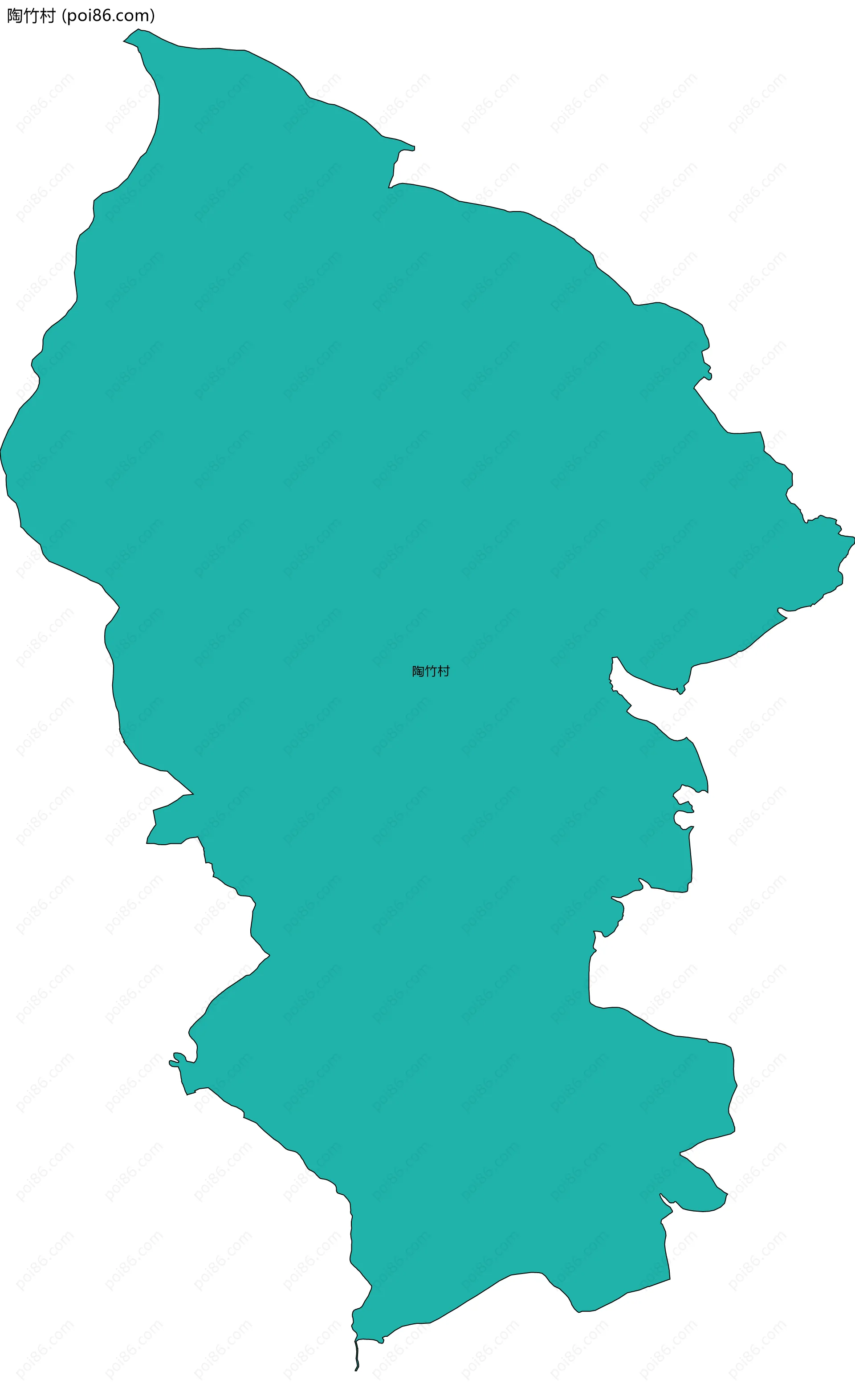 陶竹村边界地图