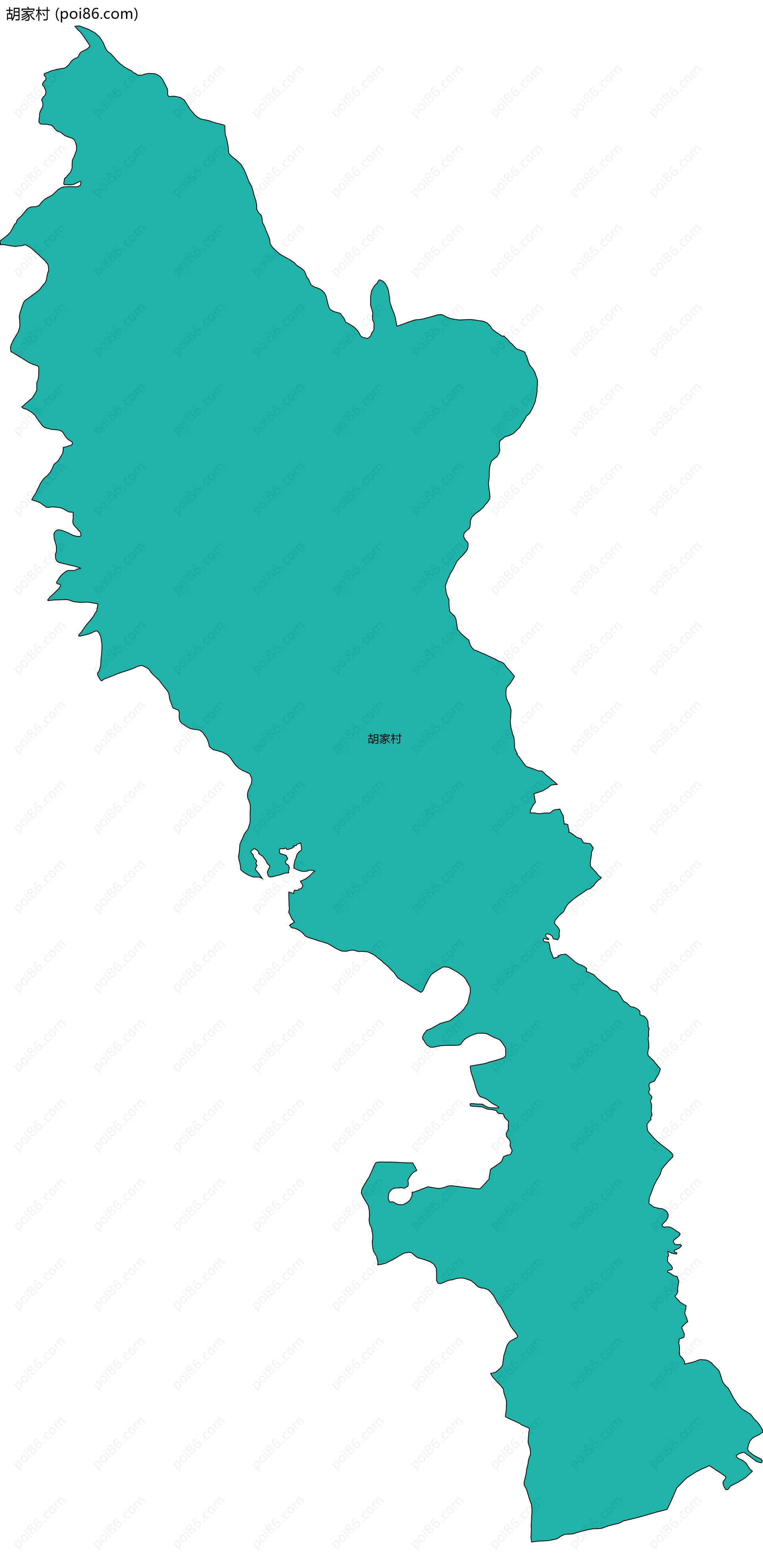 胡家村边界地图