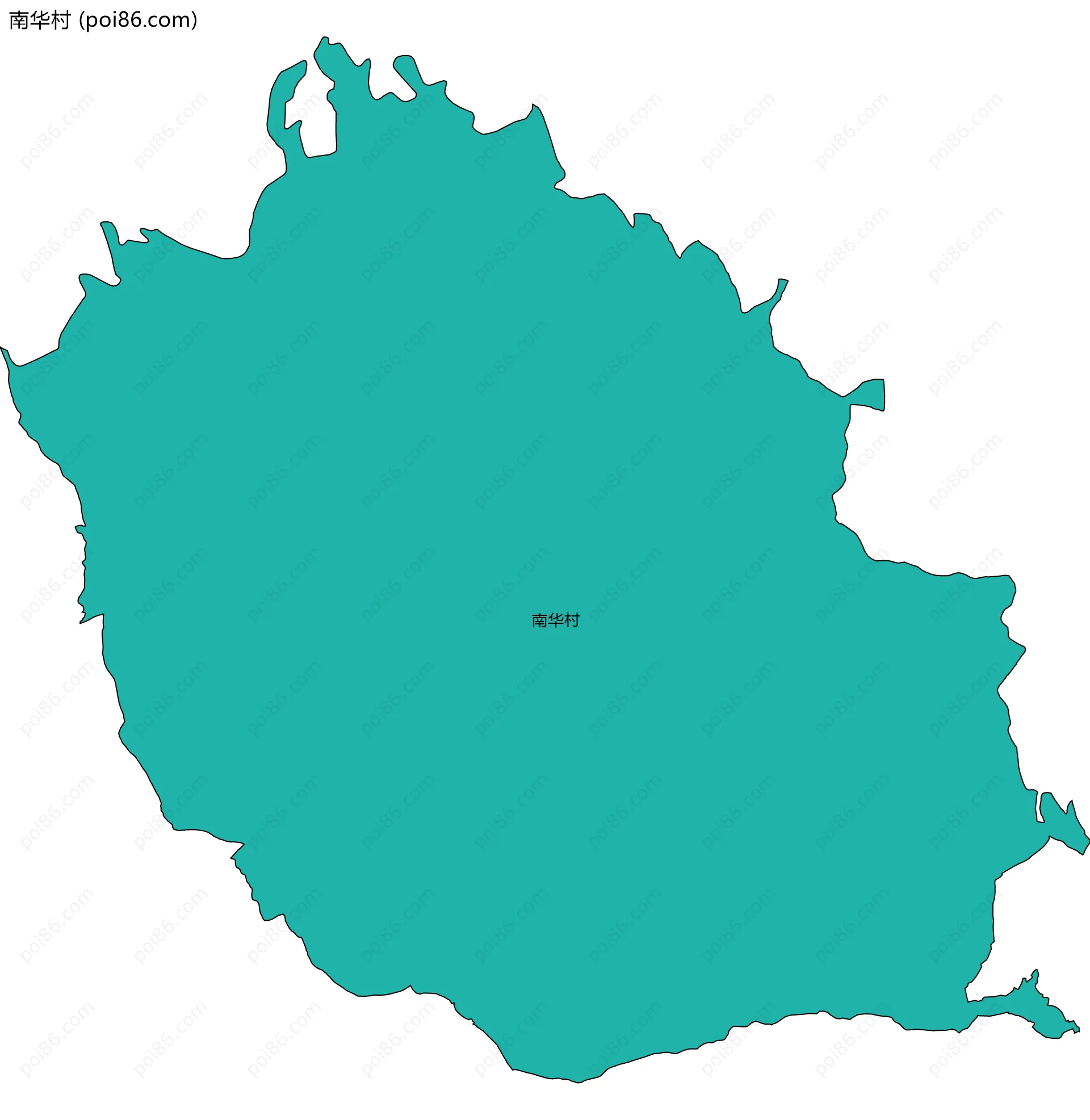 南华村边界地图