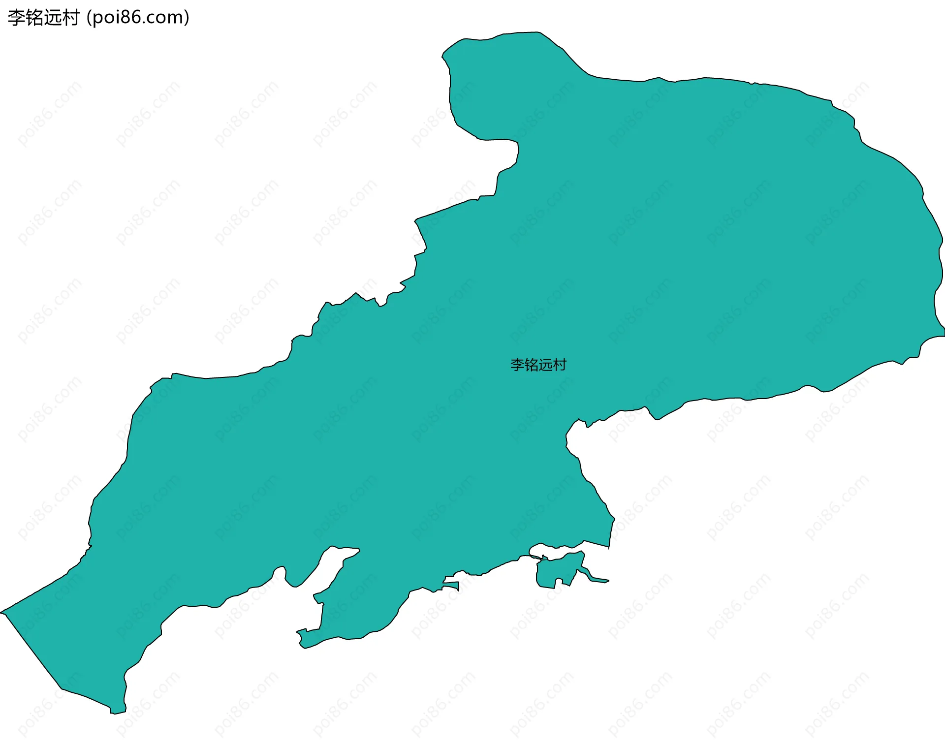 李铭远村边界地图