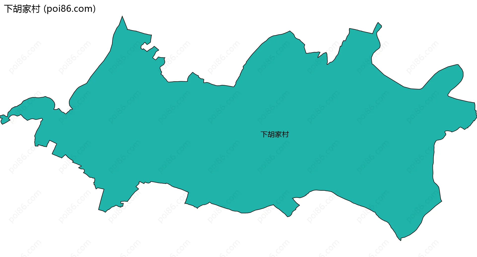 下胡家村边界地图