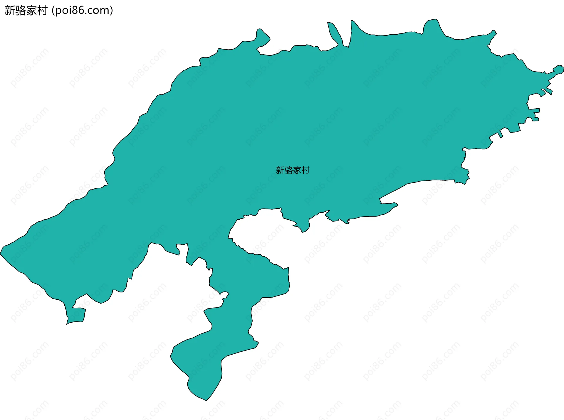 新骆家村边界地图