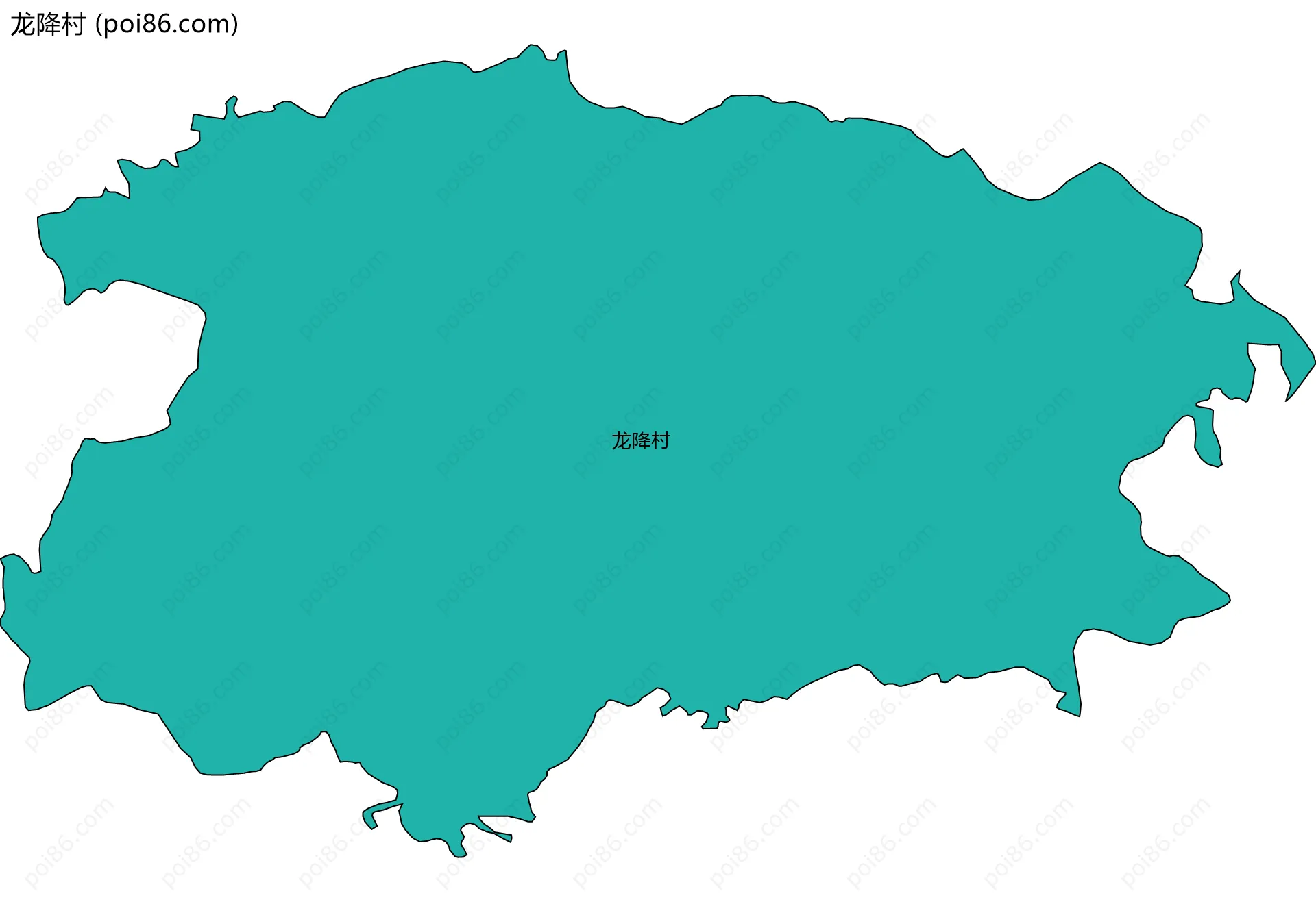 龙降村边界地图