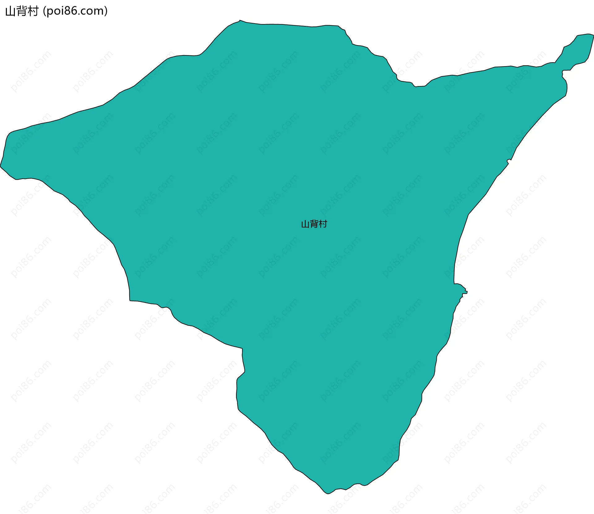 山背村边界地图