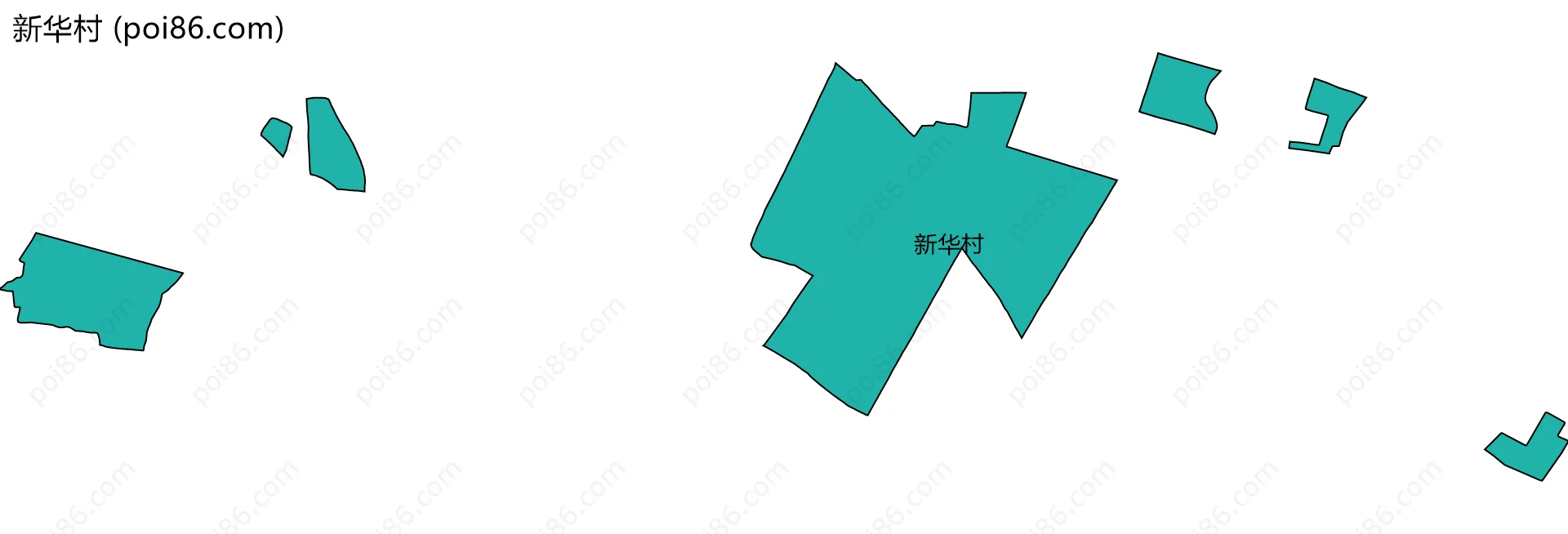 新华村边界地图