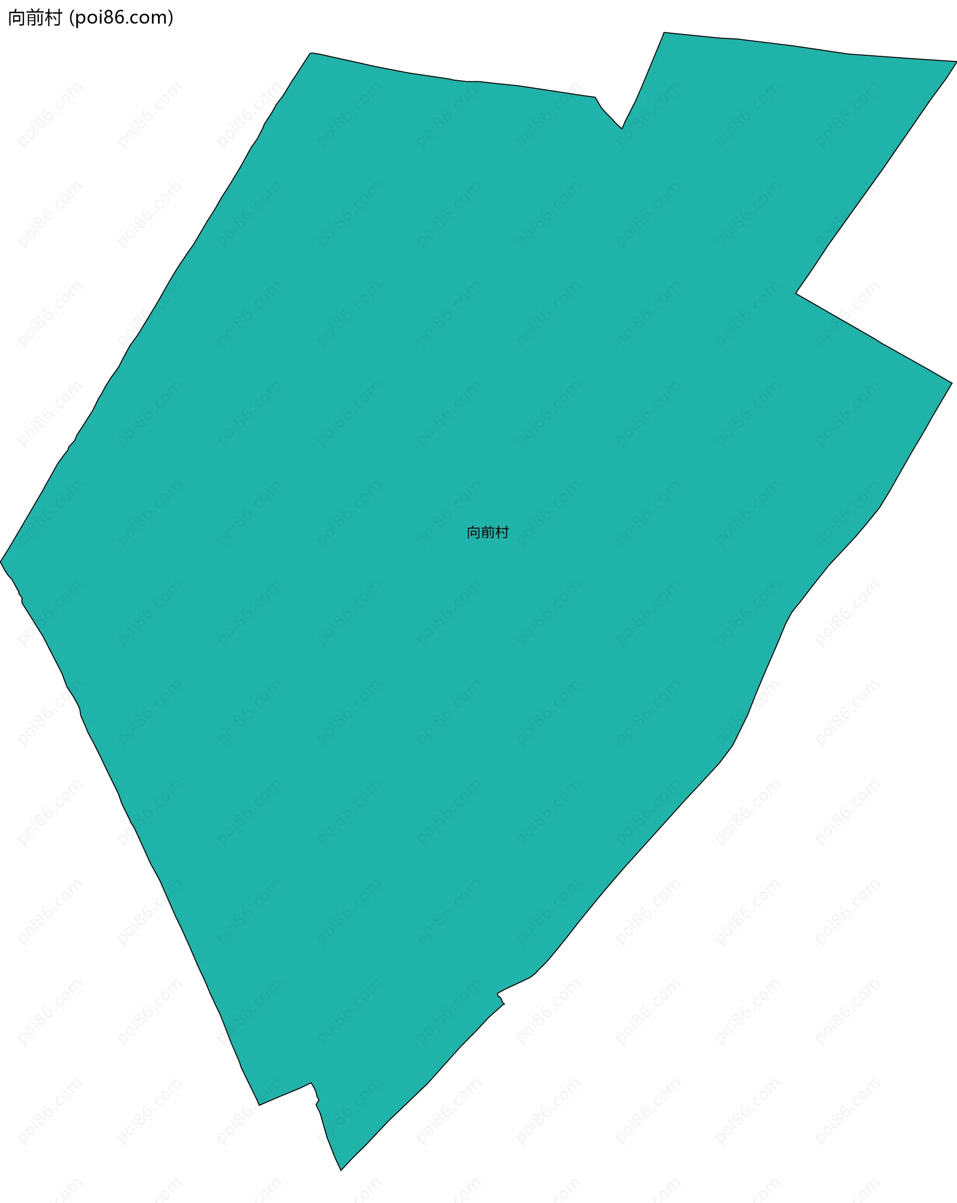 向前村边界地图