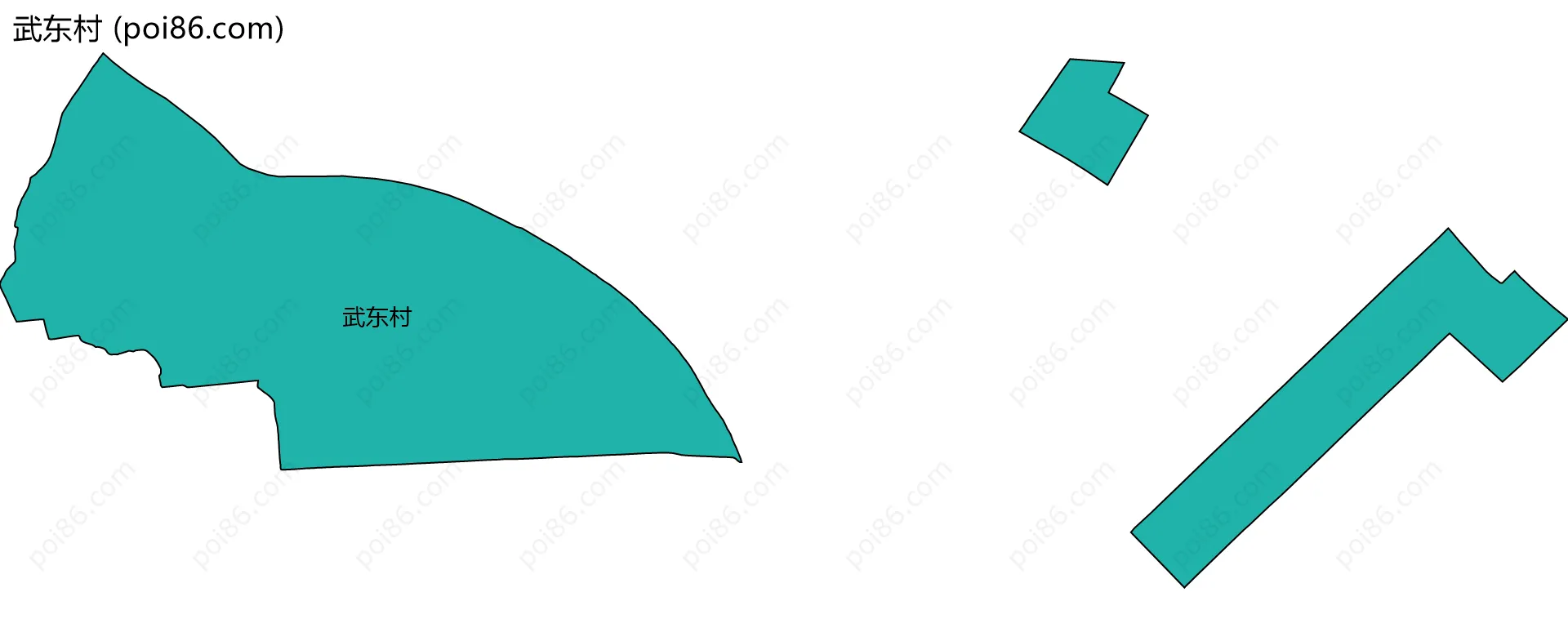 武东村边界地图