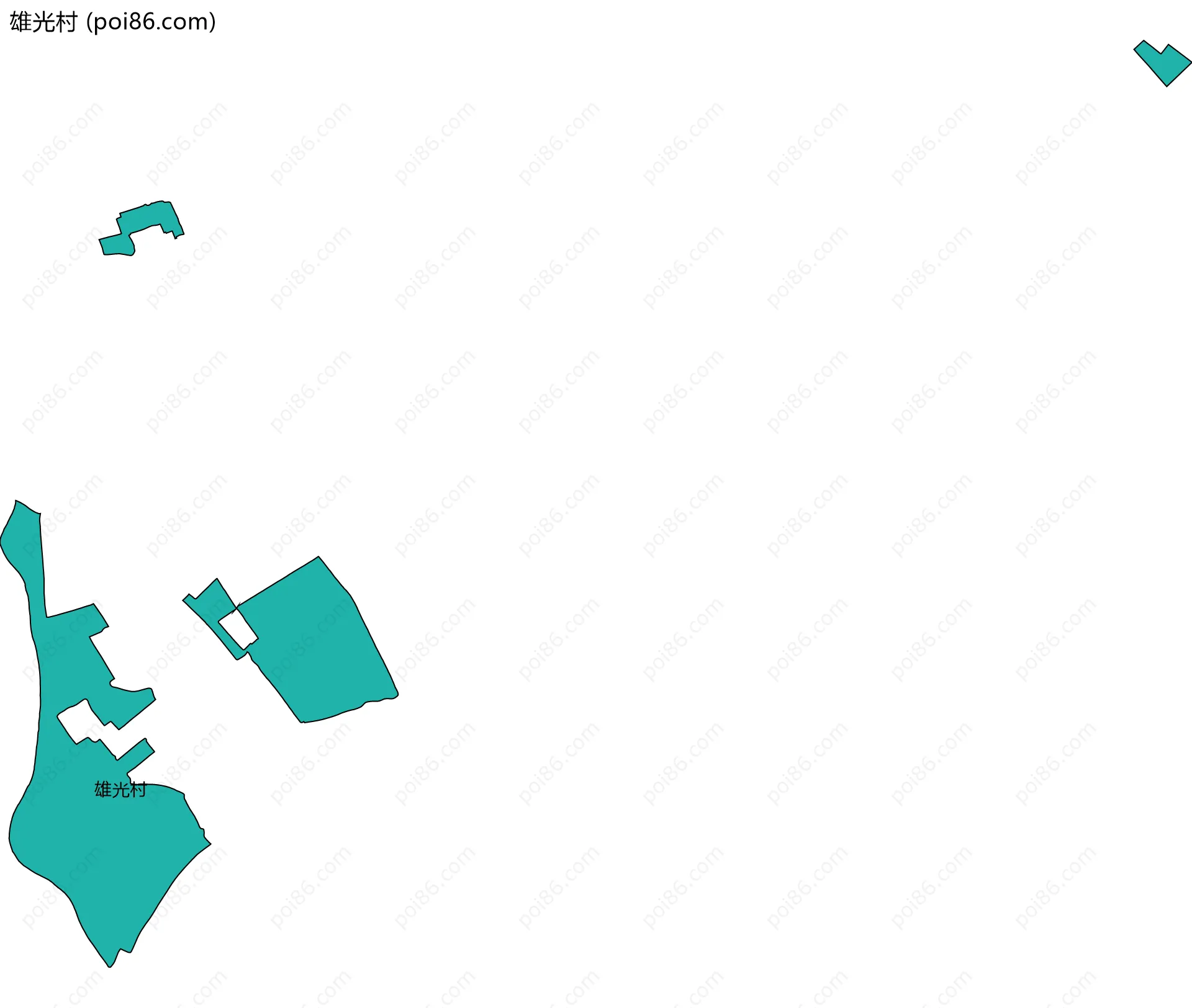雄光村边界地图