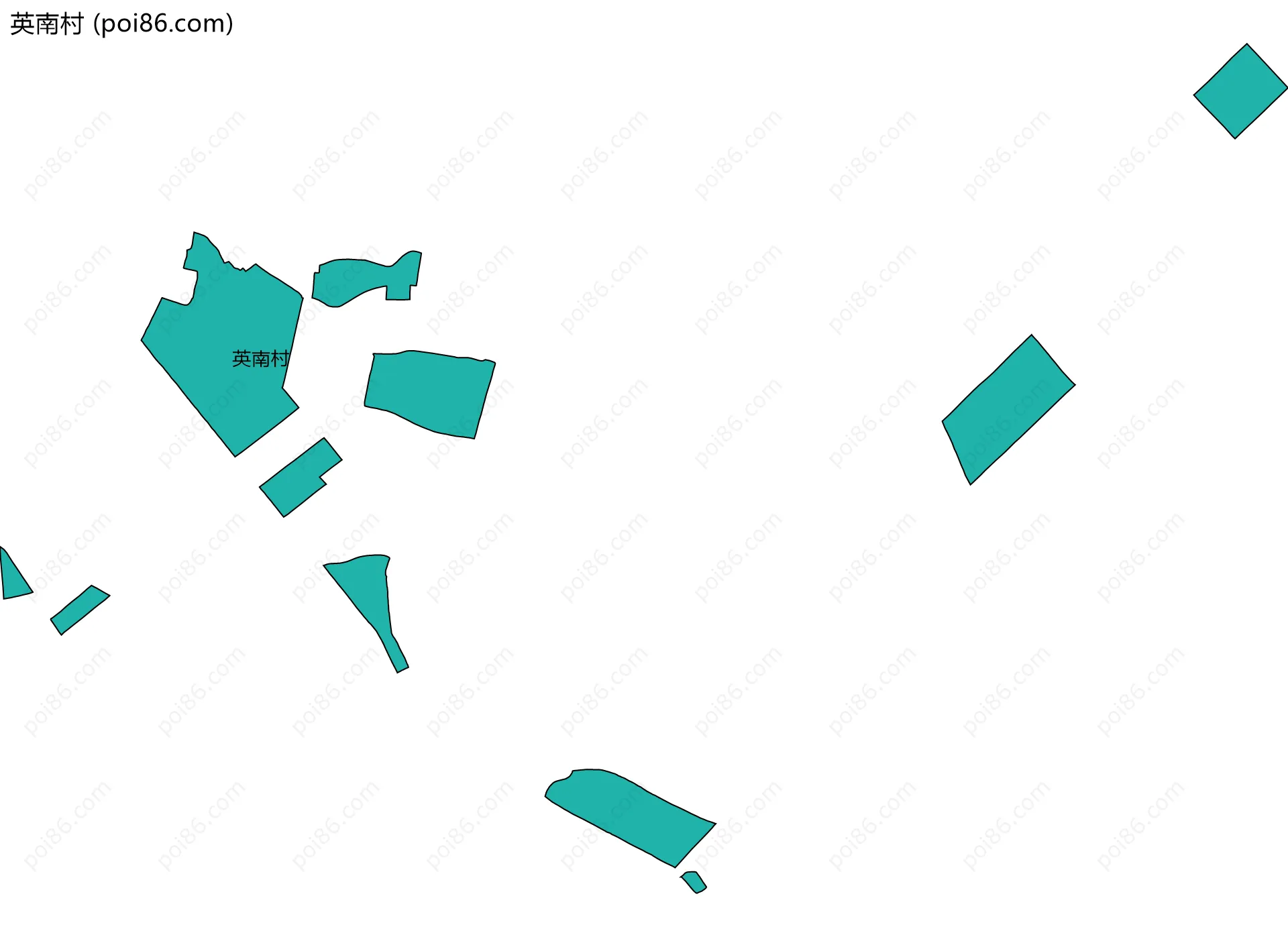 英南村边界地图