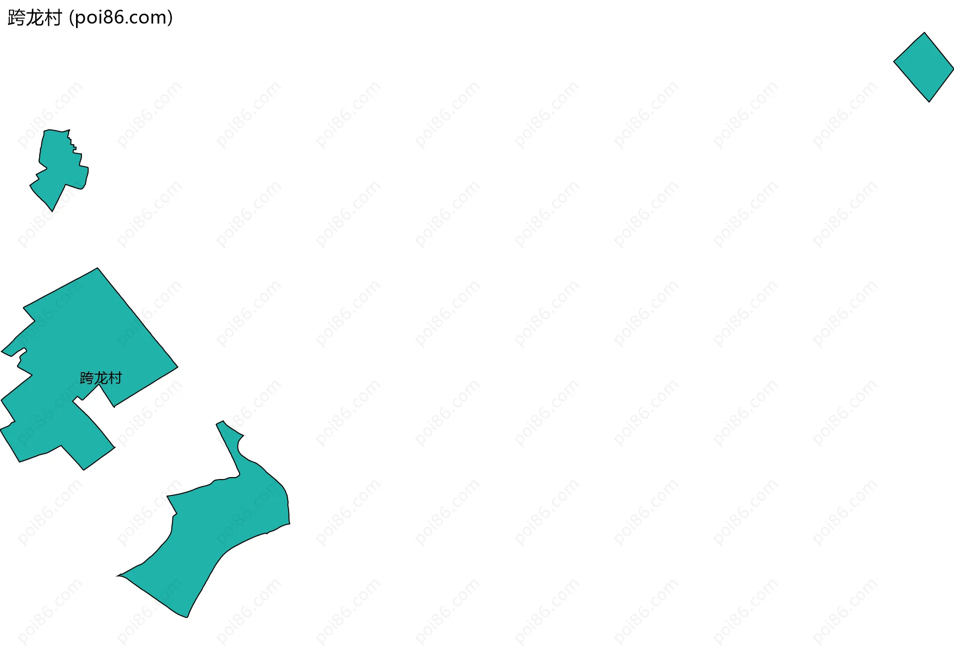 跨龙村边界地图