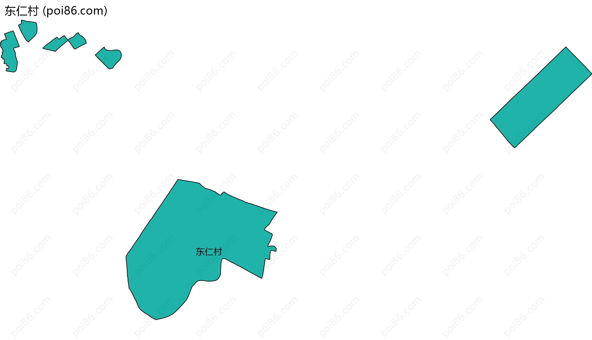 东仁村边界地图