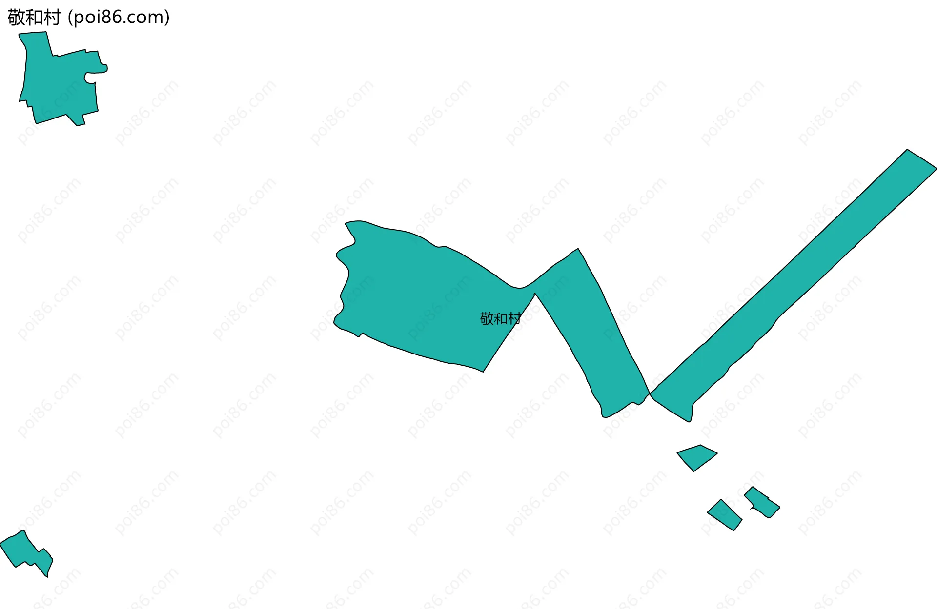 敬和村边界地图