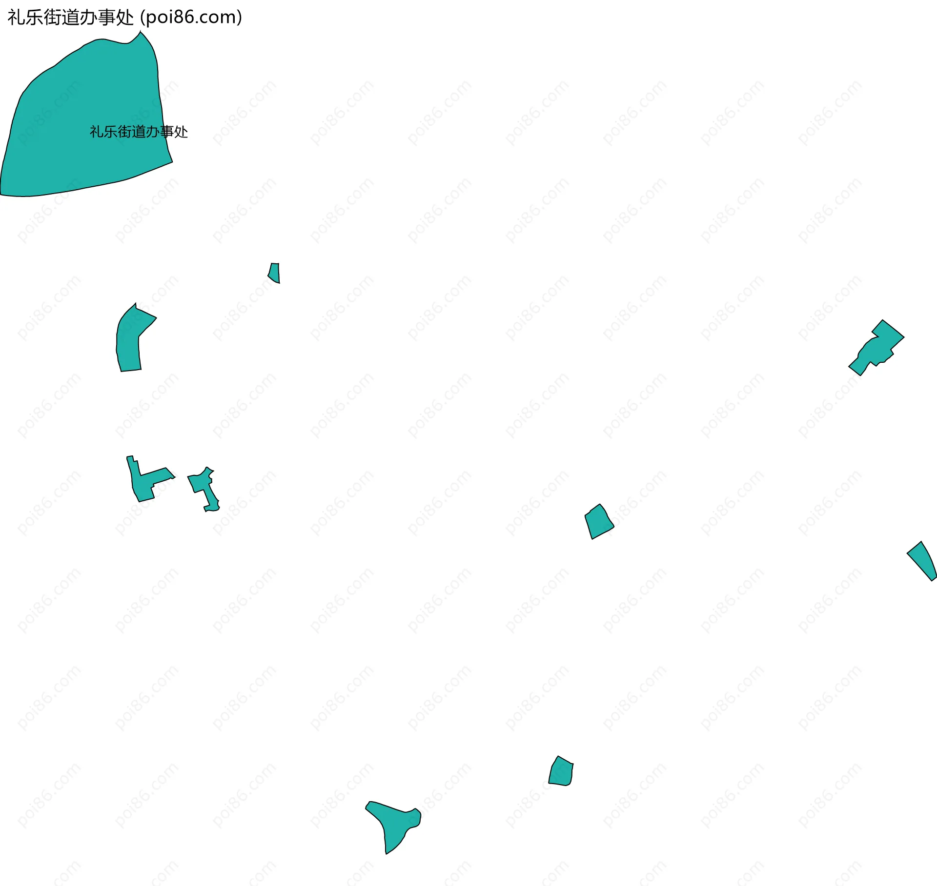 礼乐街道办事处边界地图