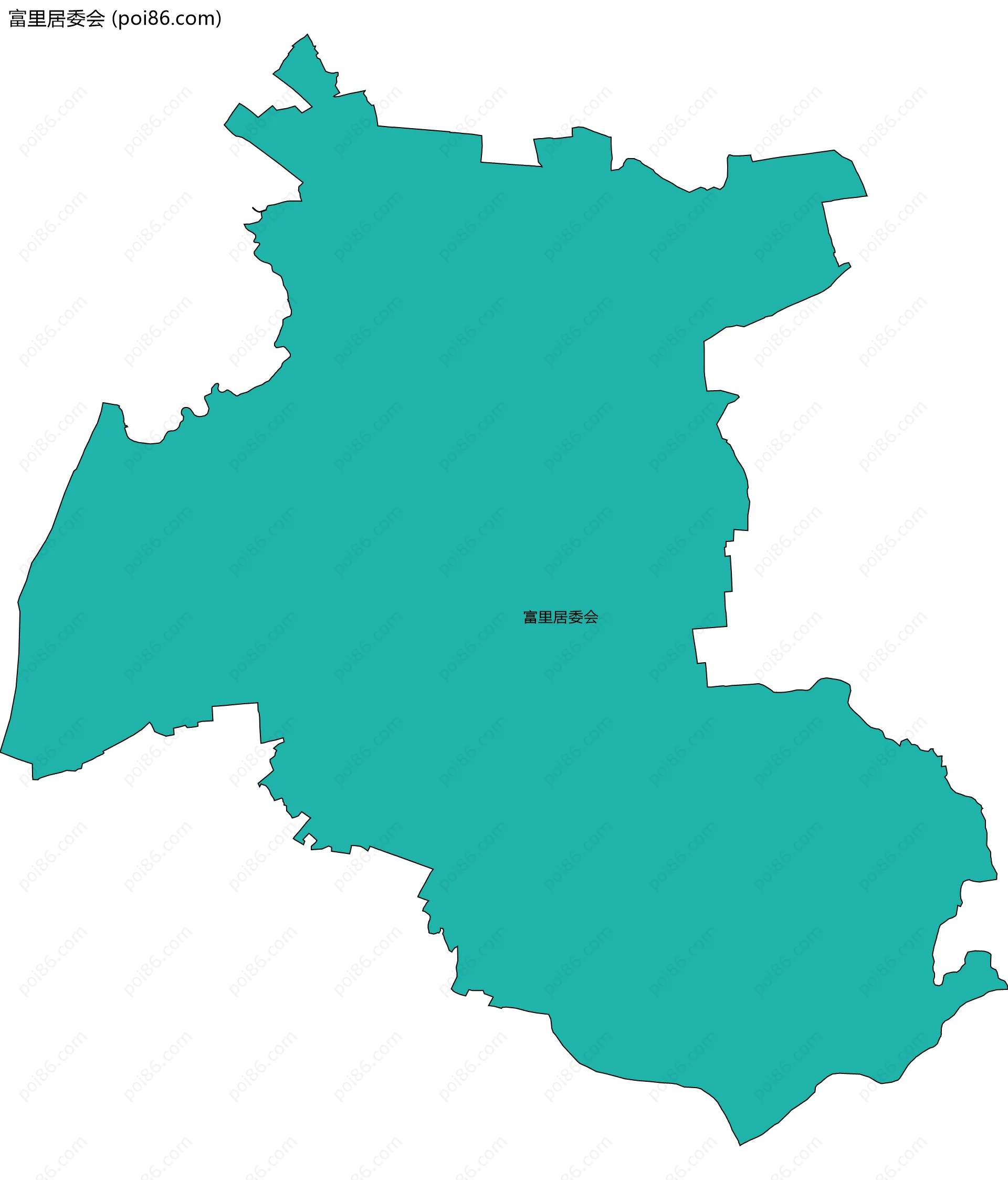 富里居委会边界地图