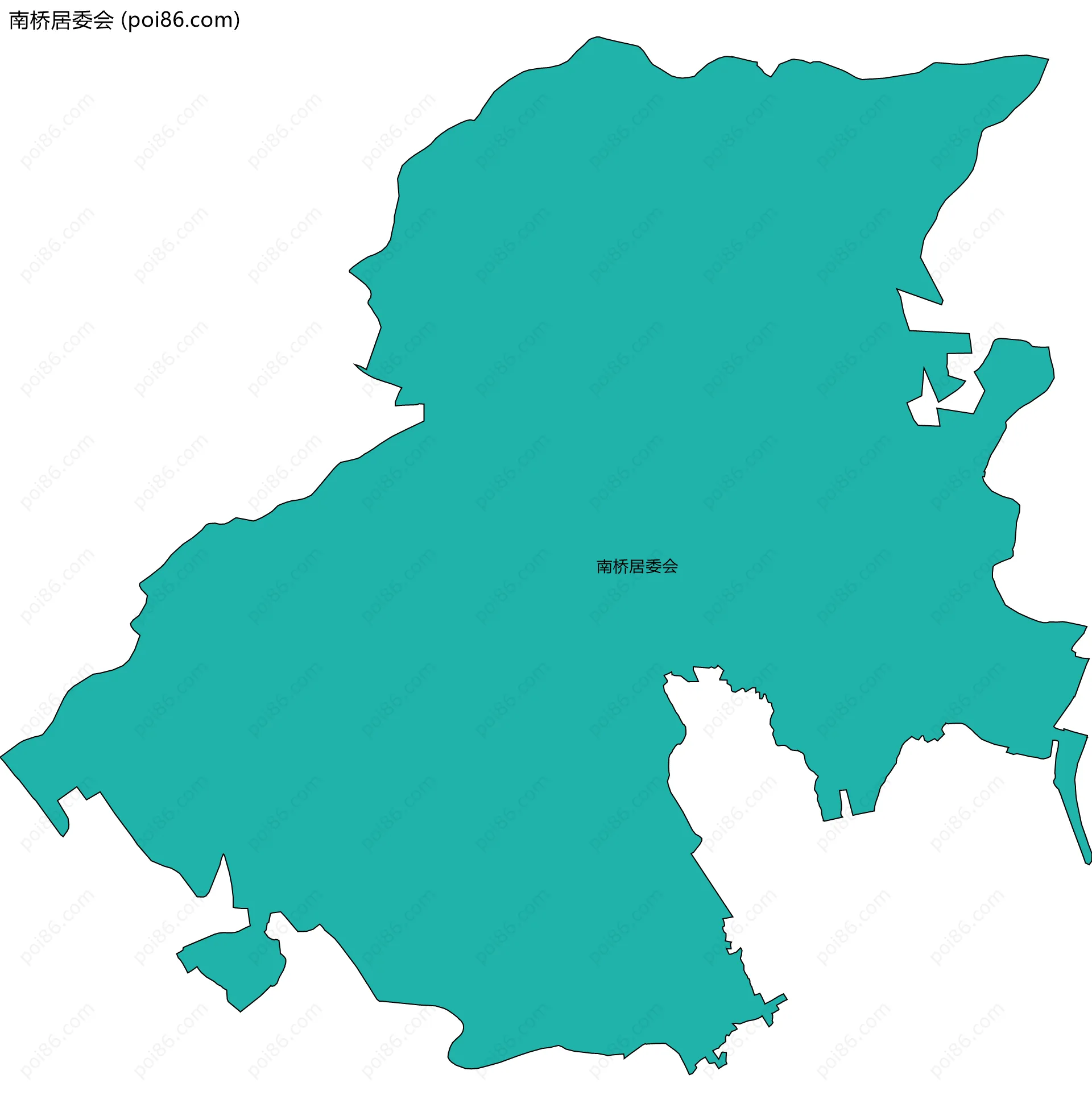 南桥居委会边界地图