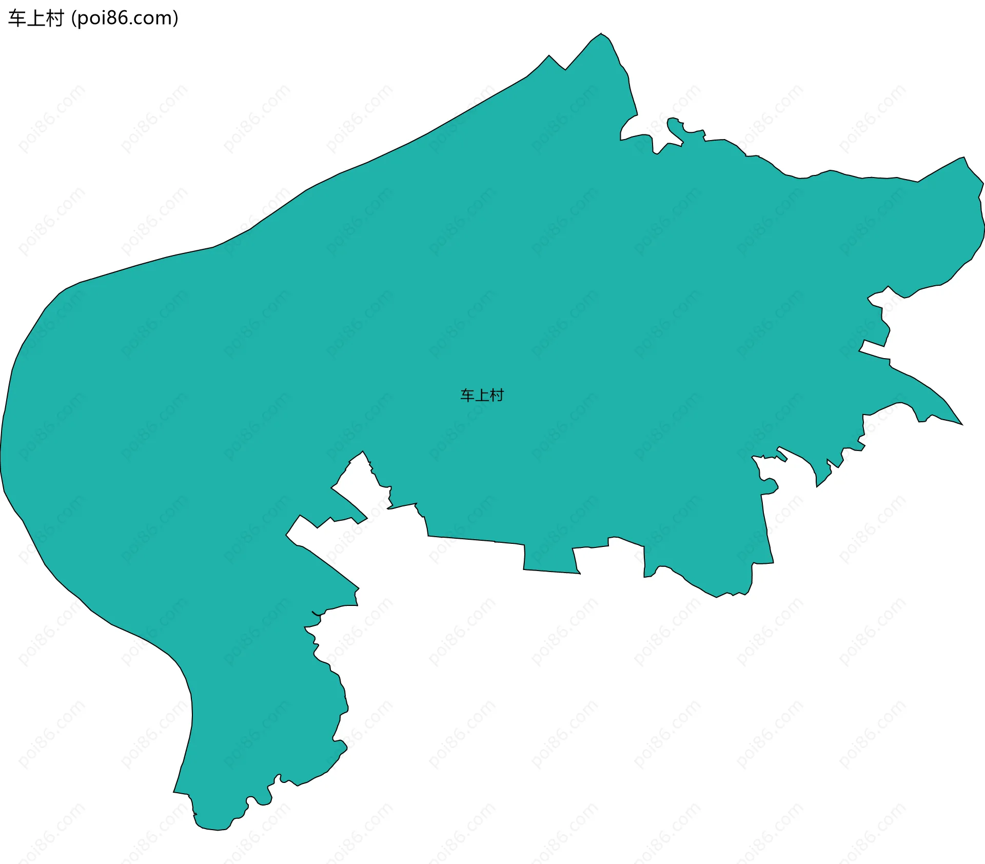 车上村边界地图
