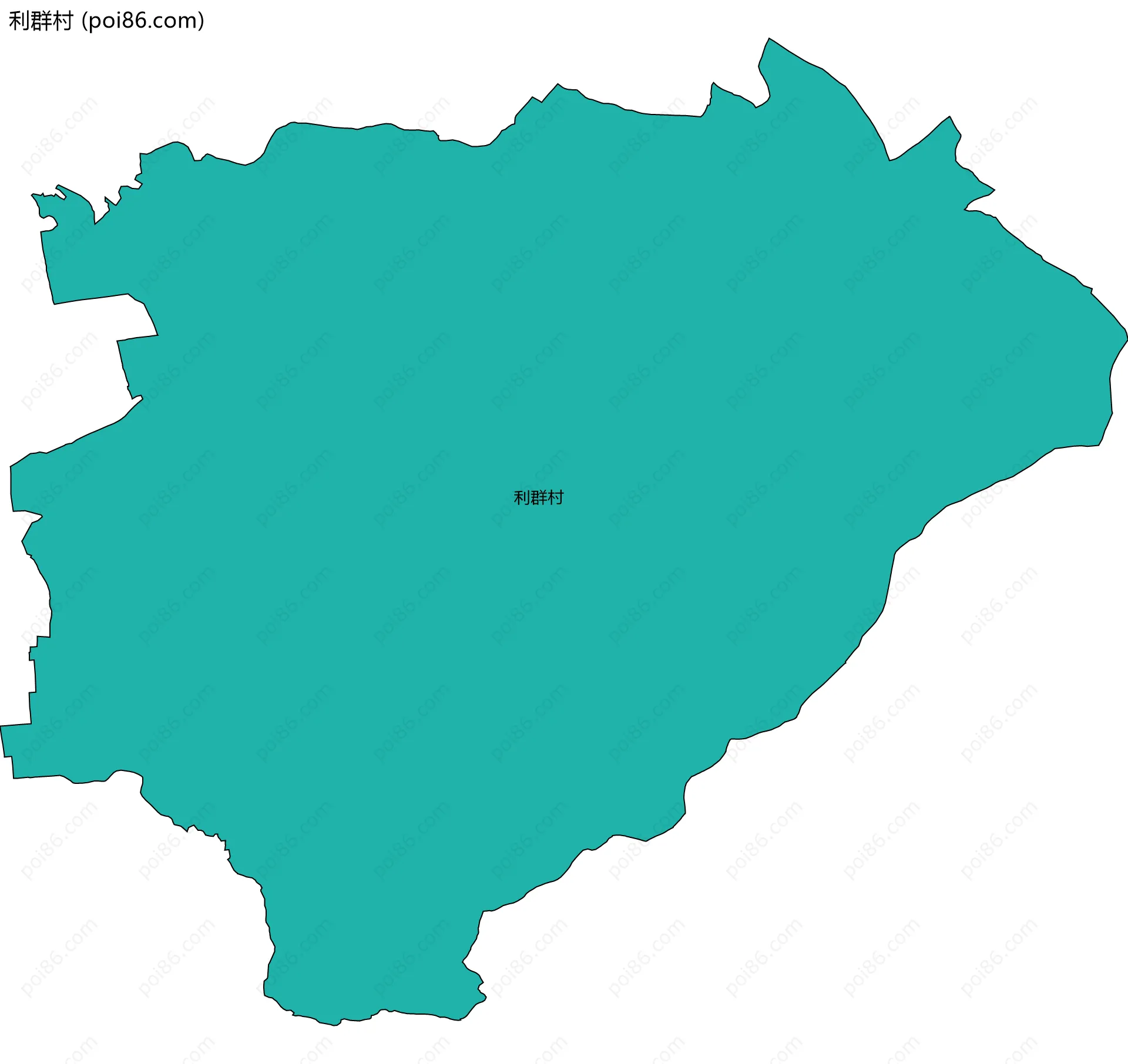 利群村边界地图