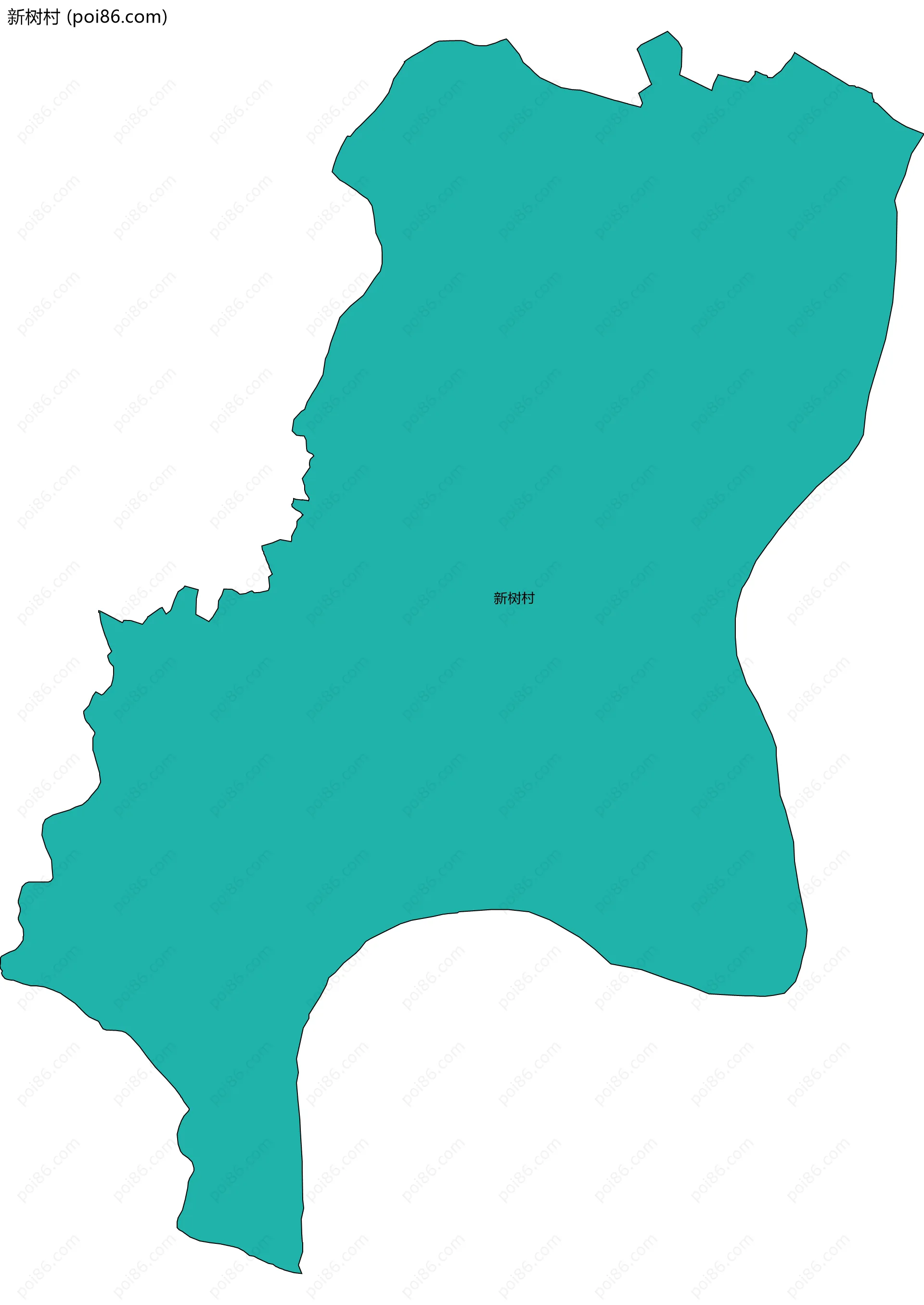 新树村边界地图