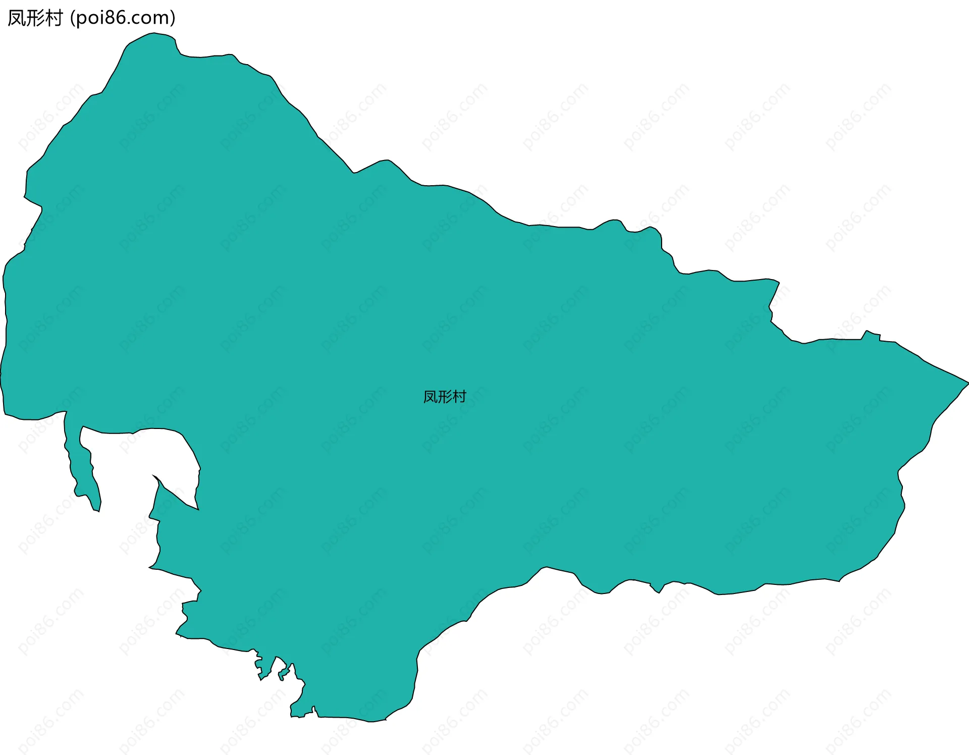 凤形村边界地图