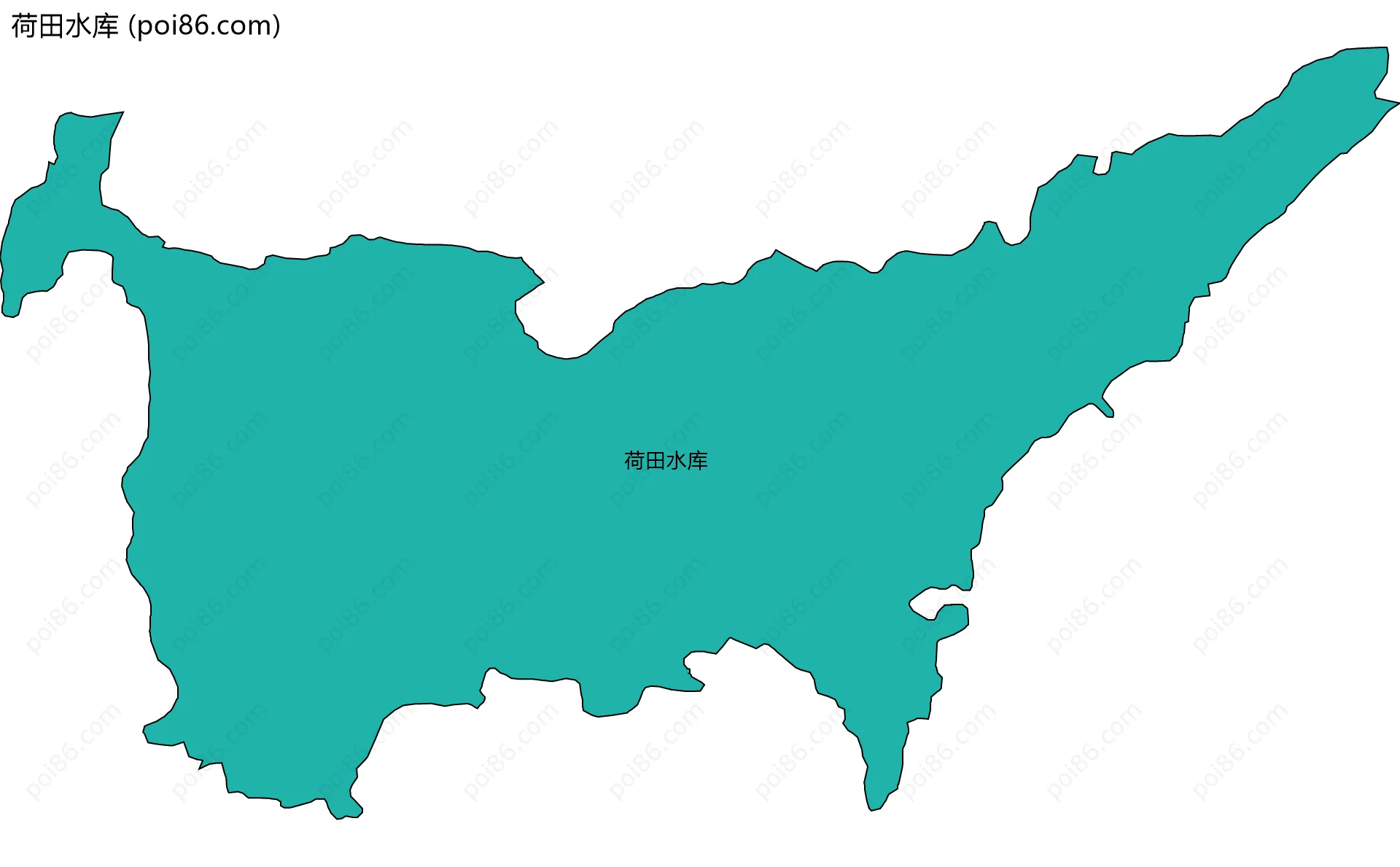 荷田水库边界地图