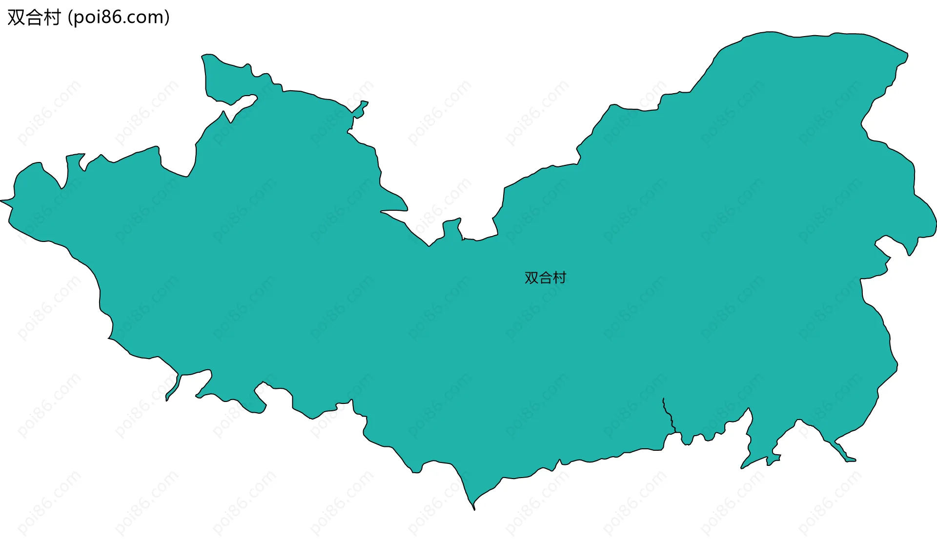 双合村边界地图