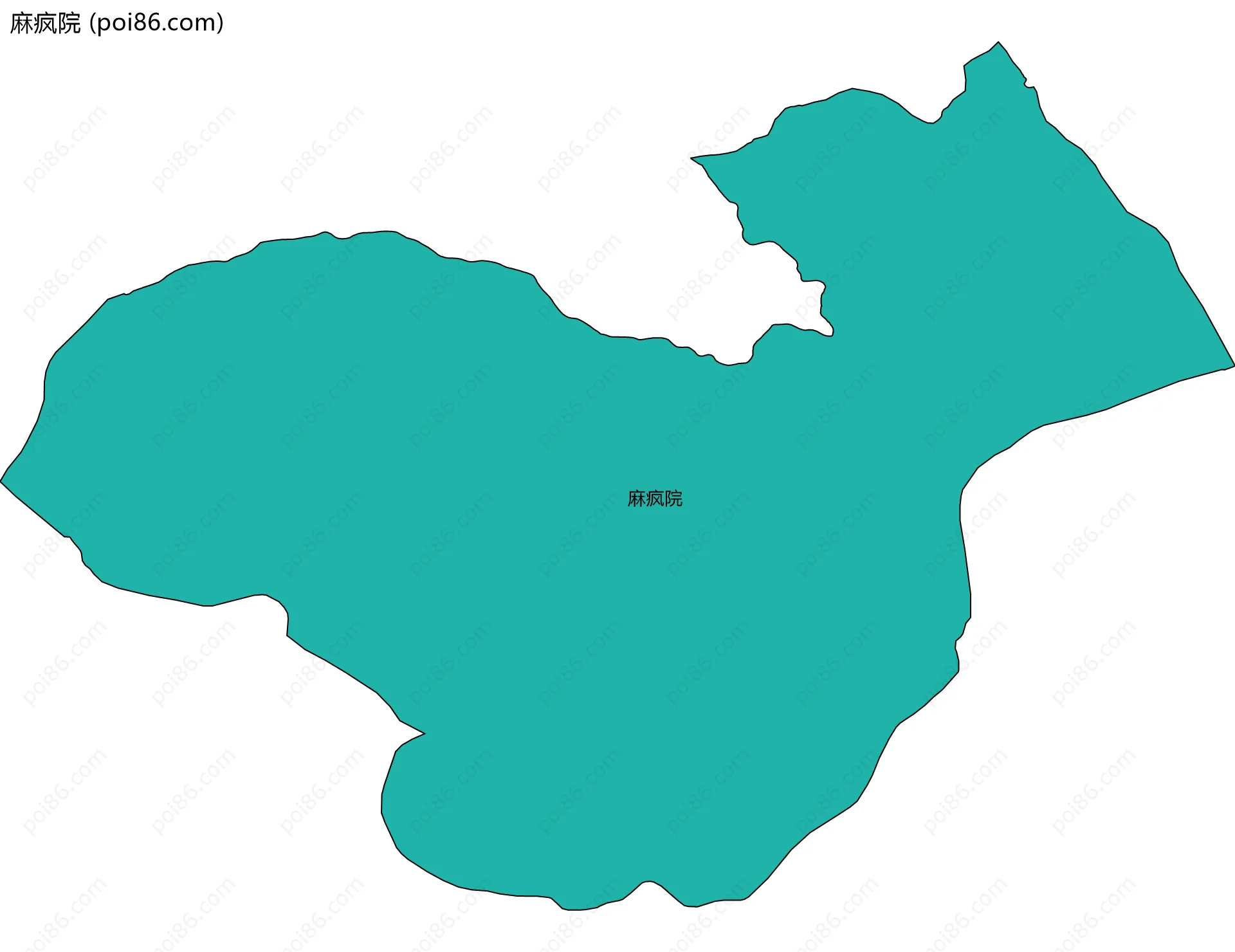 麻疯院边界地图