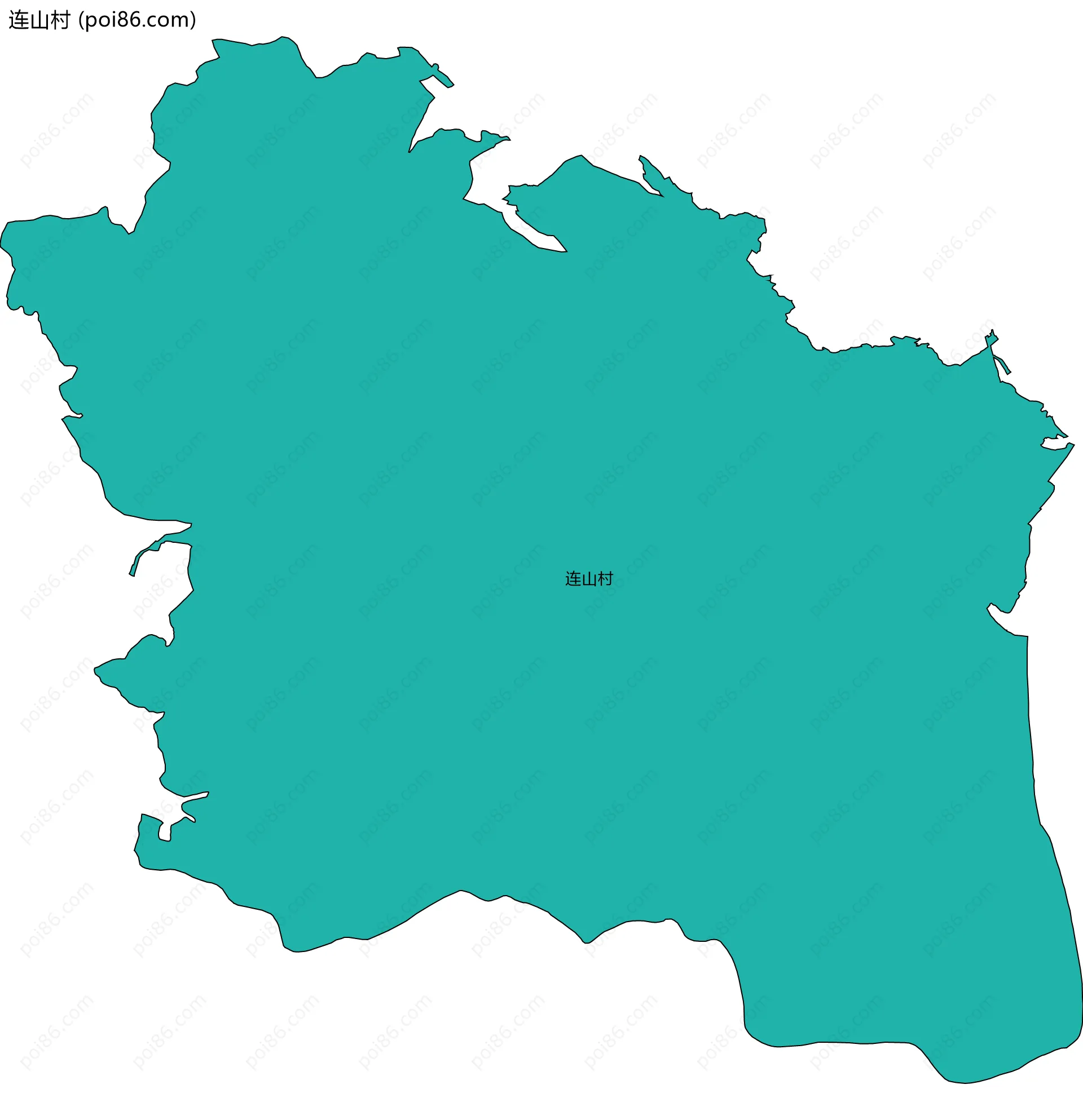 连山村边界地图