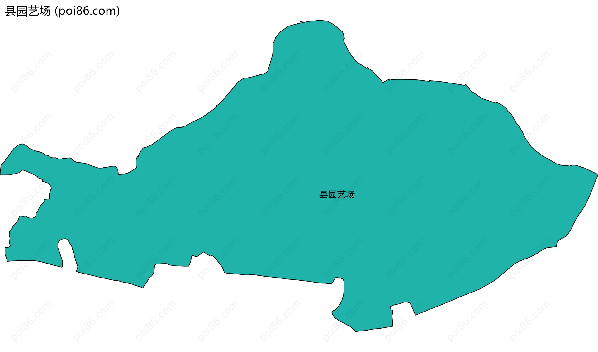 县园艺场边界地图