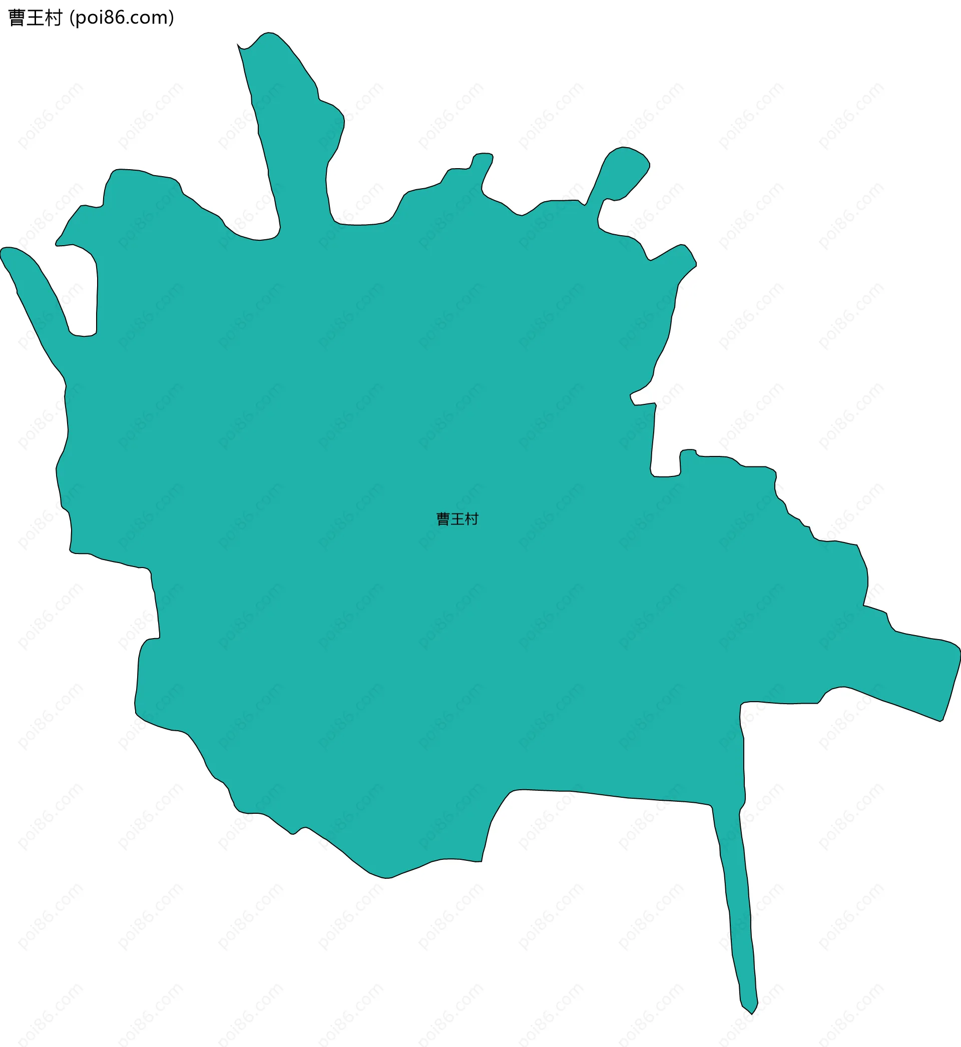 曹王村边界地图
