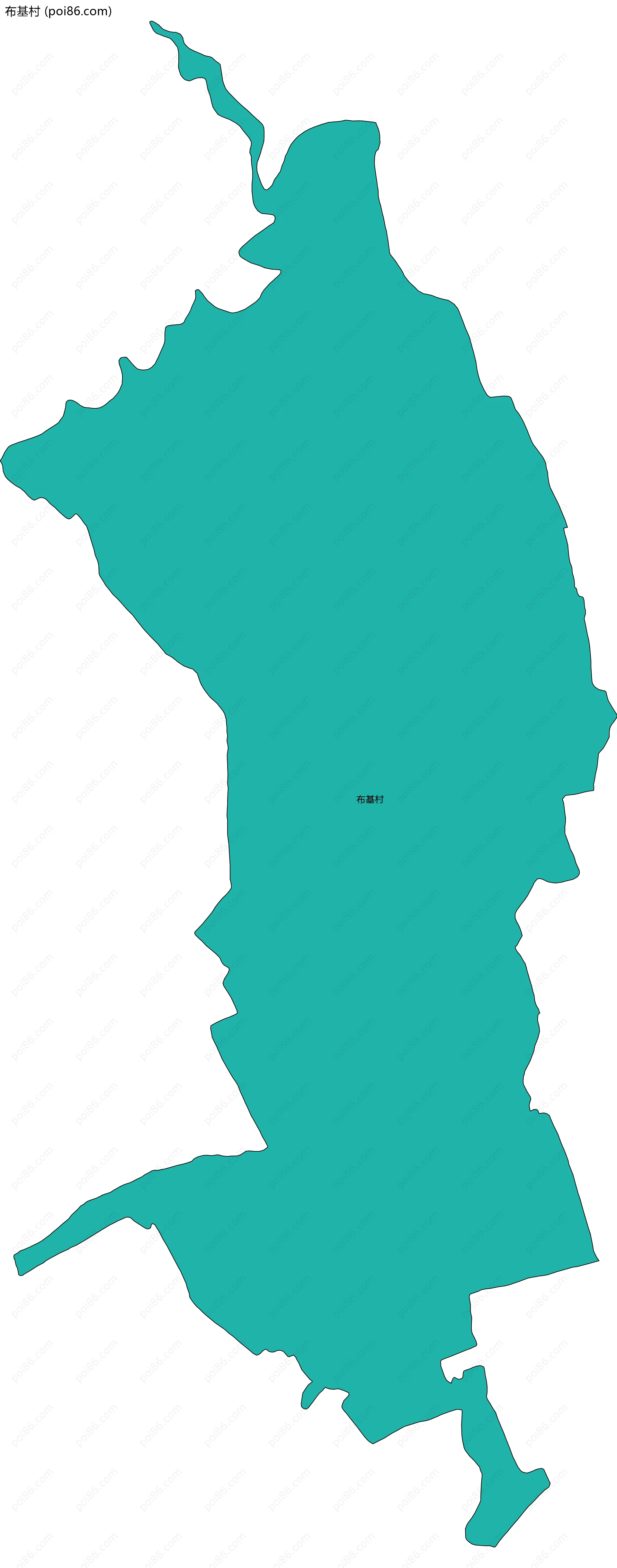 布基村边界地图