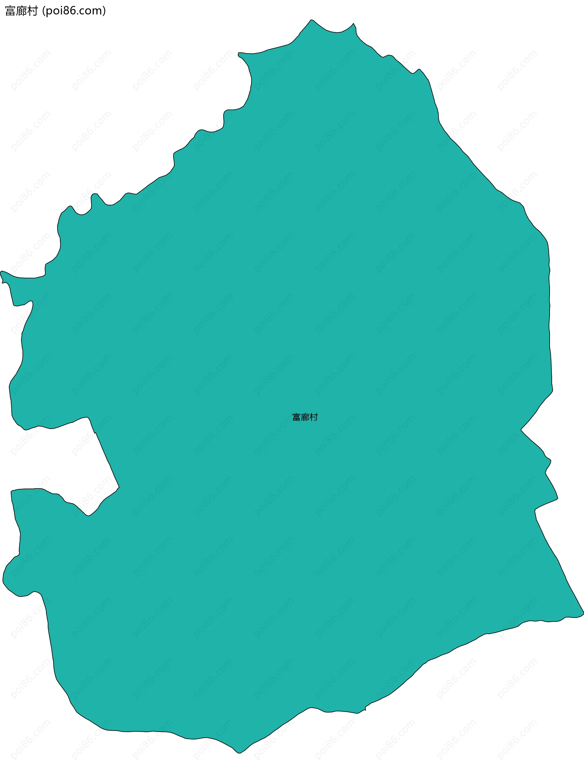 富廊村边界地图