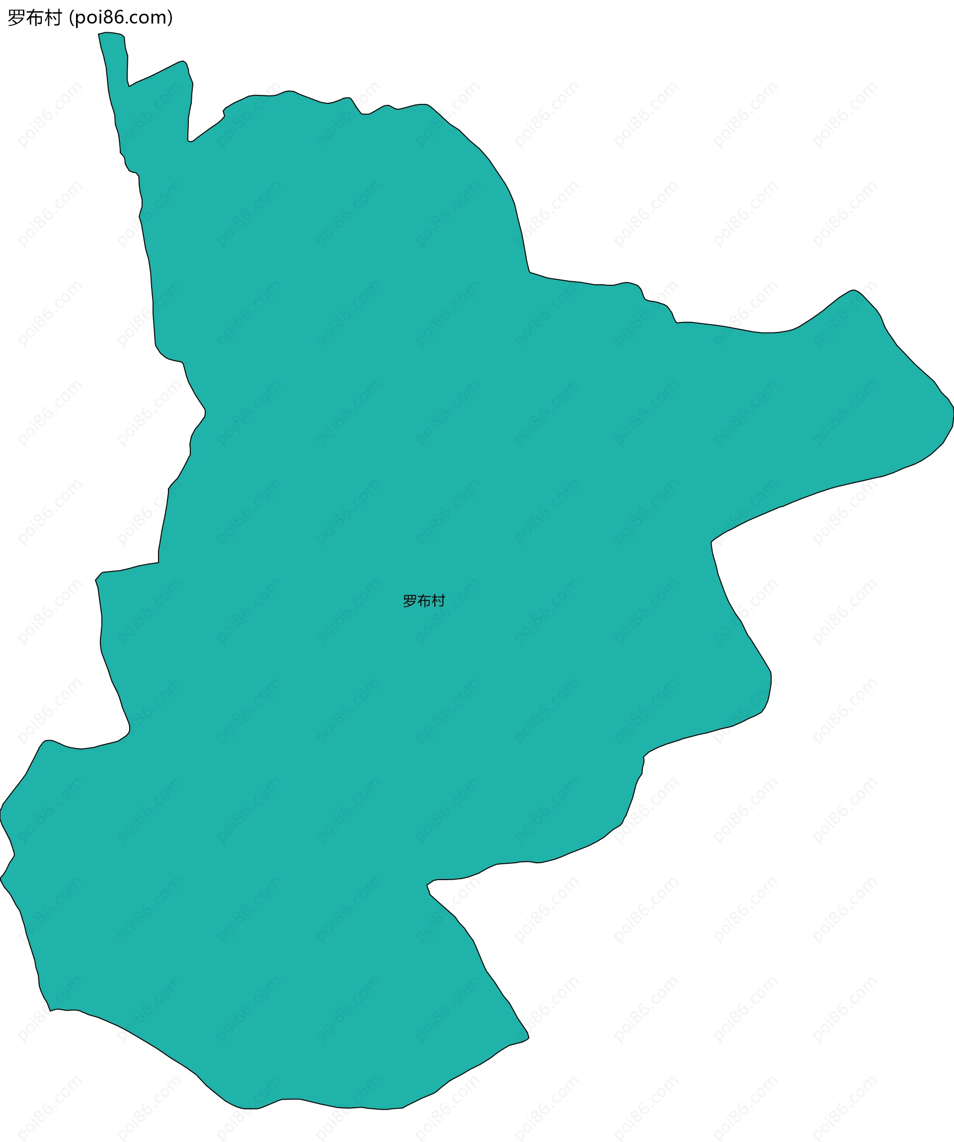 罗布村边界地图