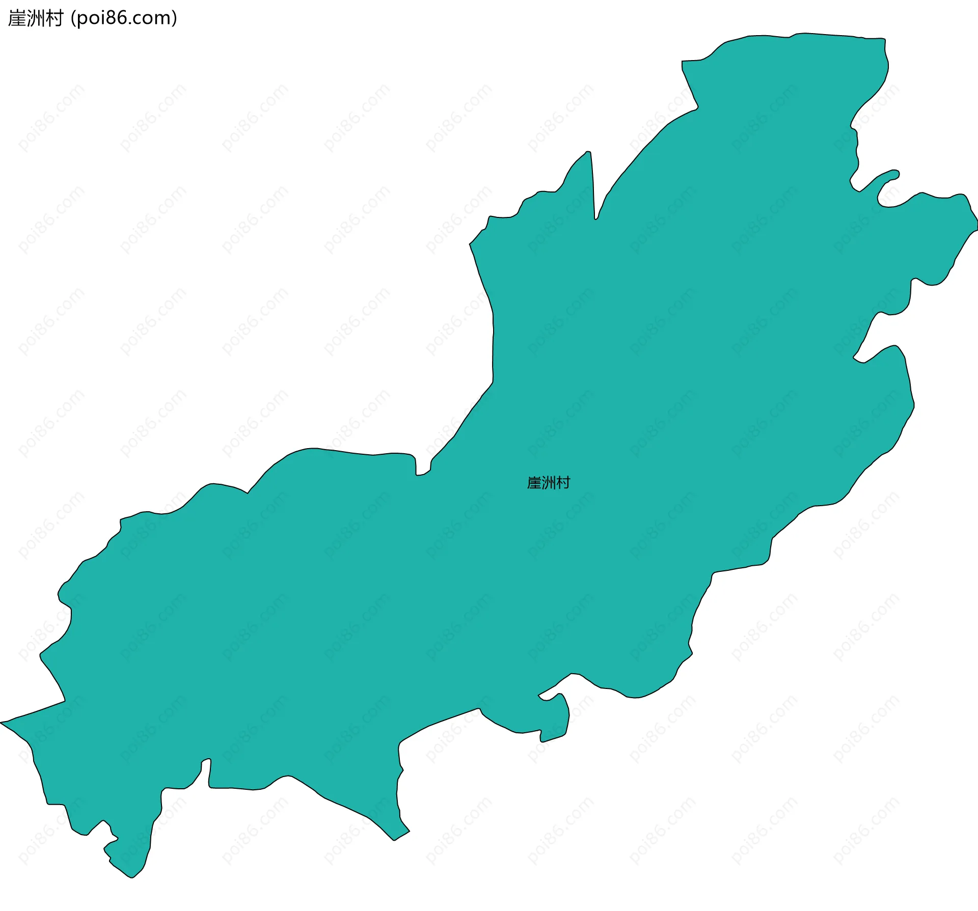 崖洲村边界地图