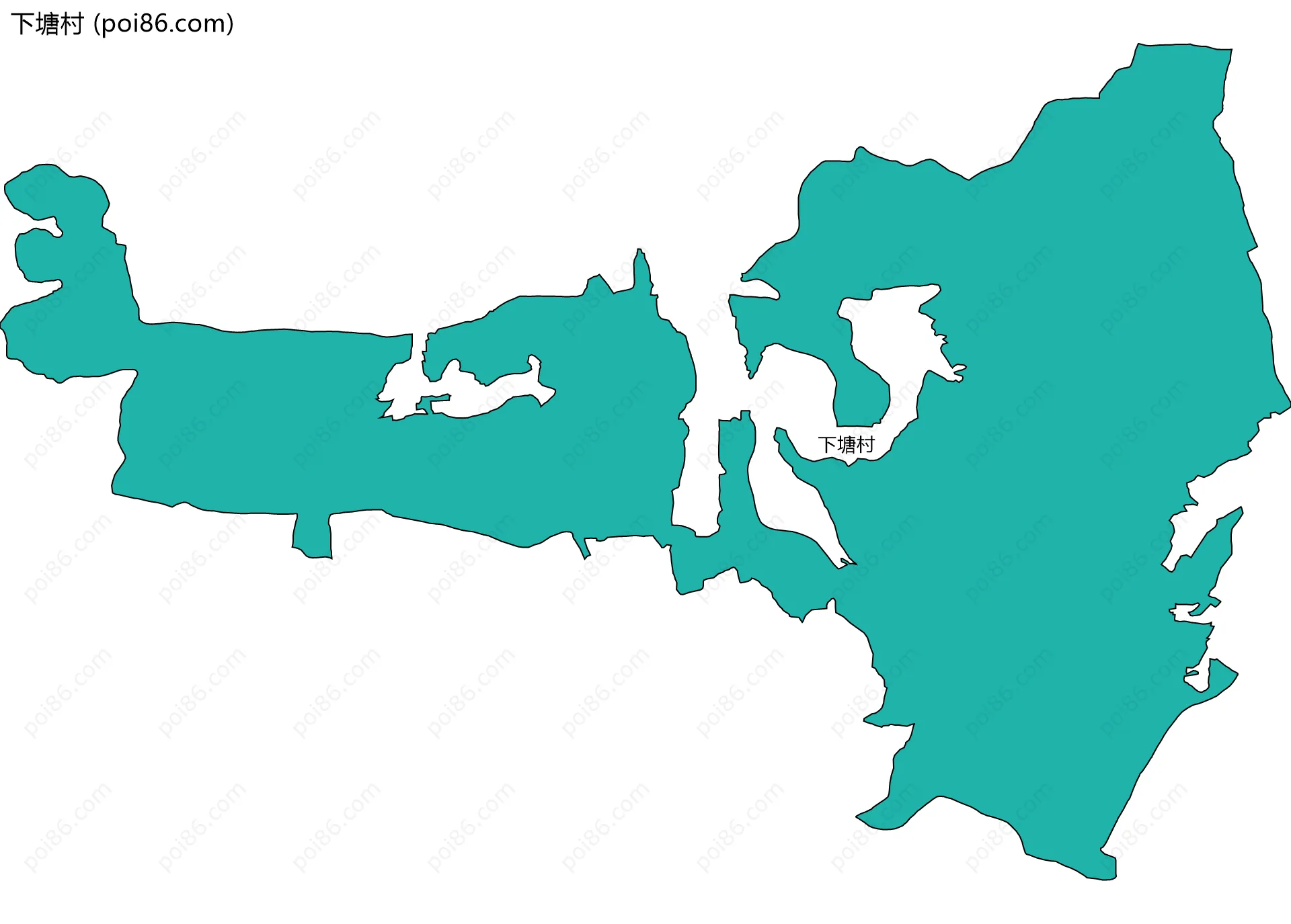下塘村边界地图