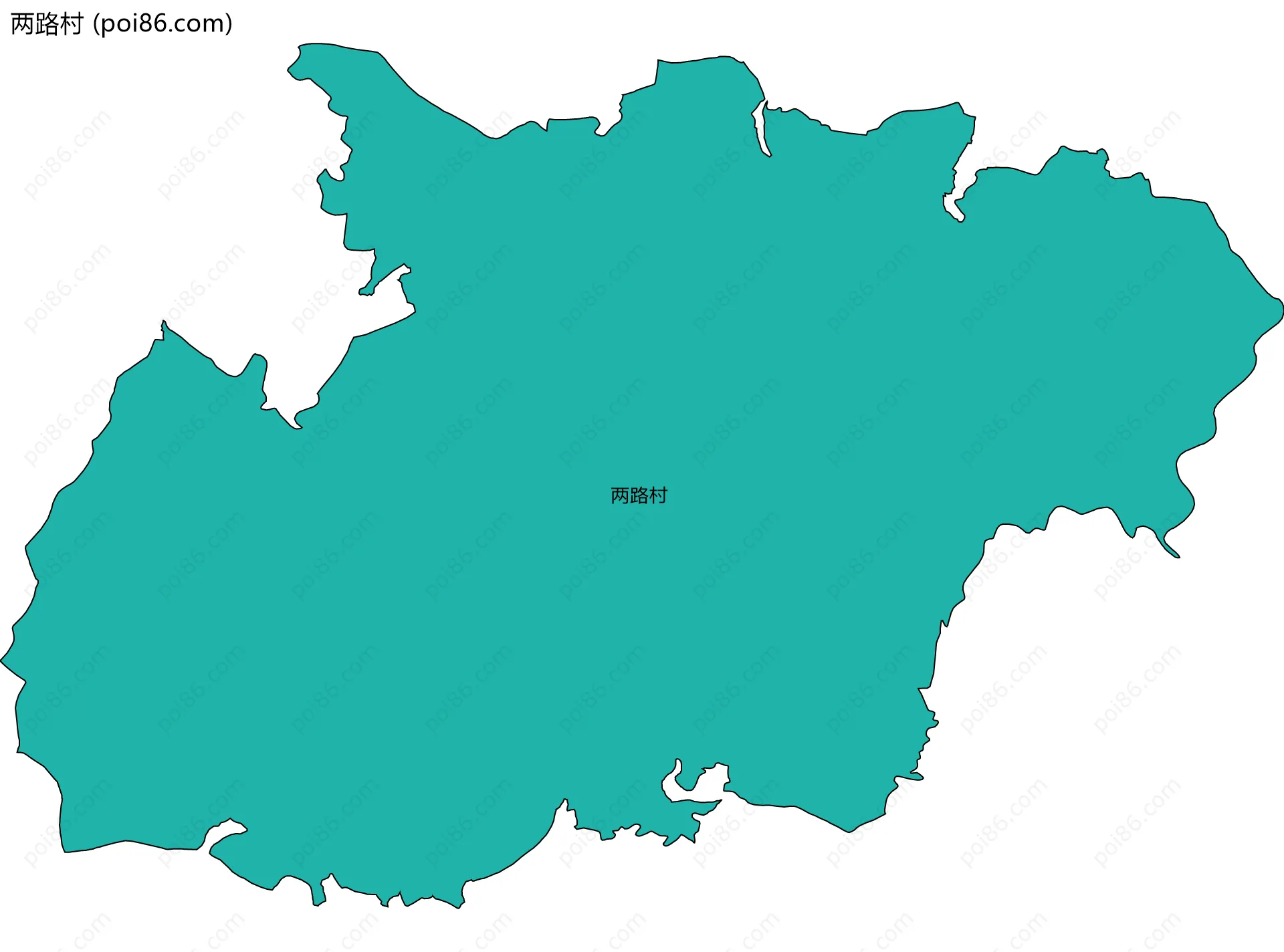 两路村边界地图
