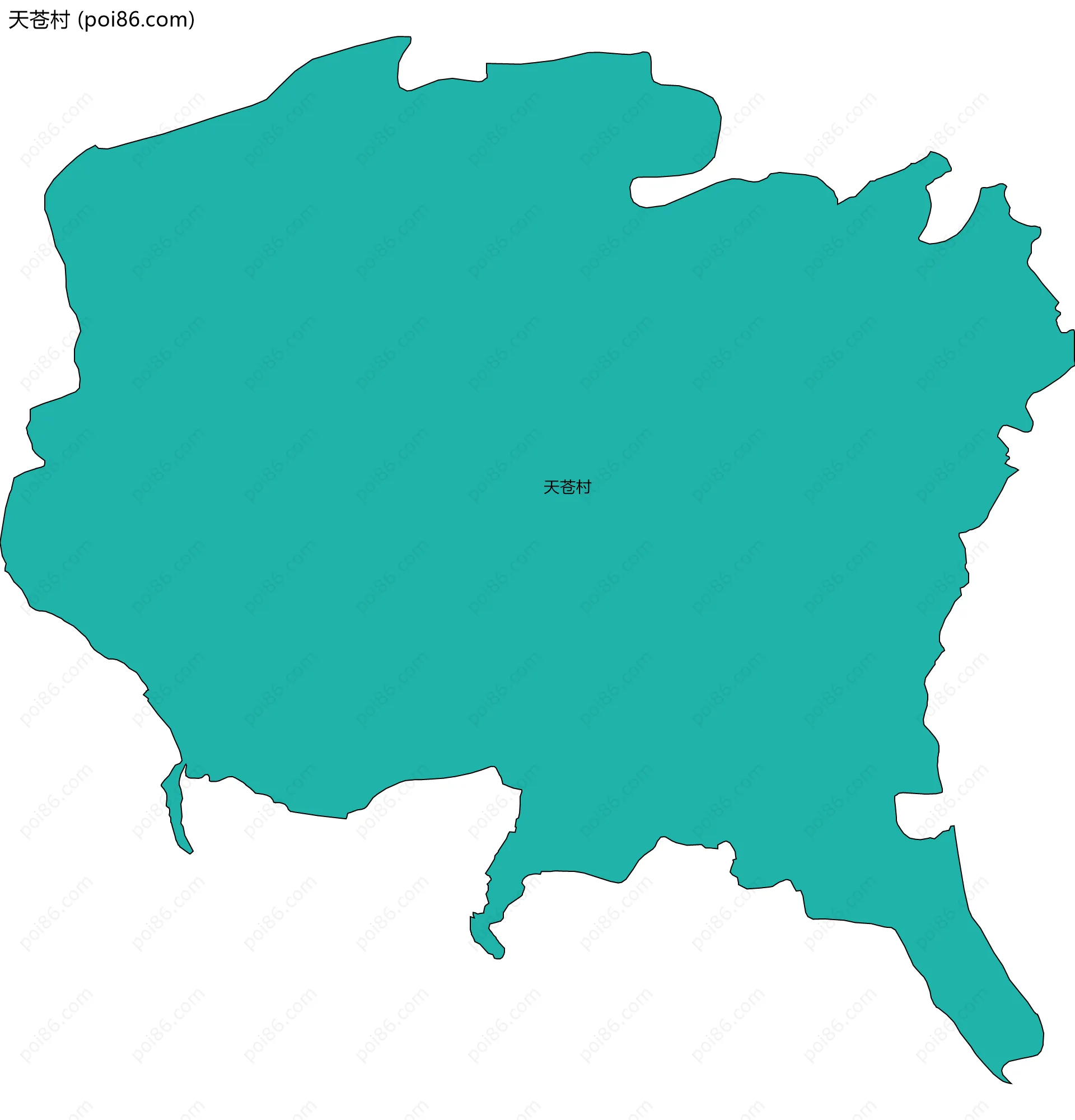 天苍村边界地图