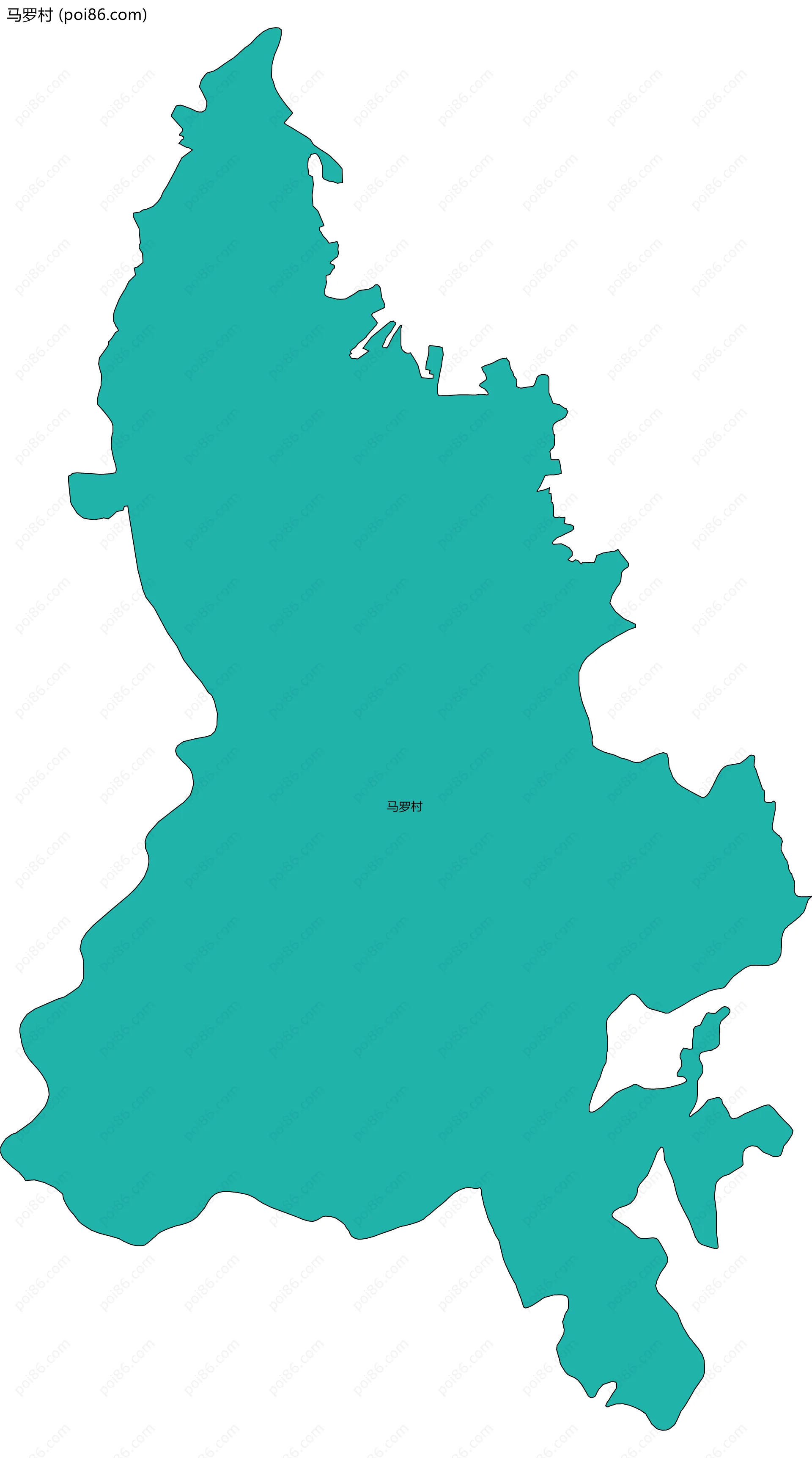 马罗村边界地图