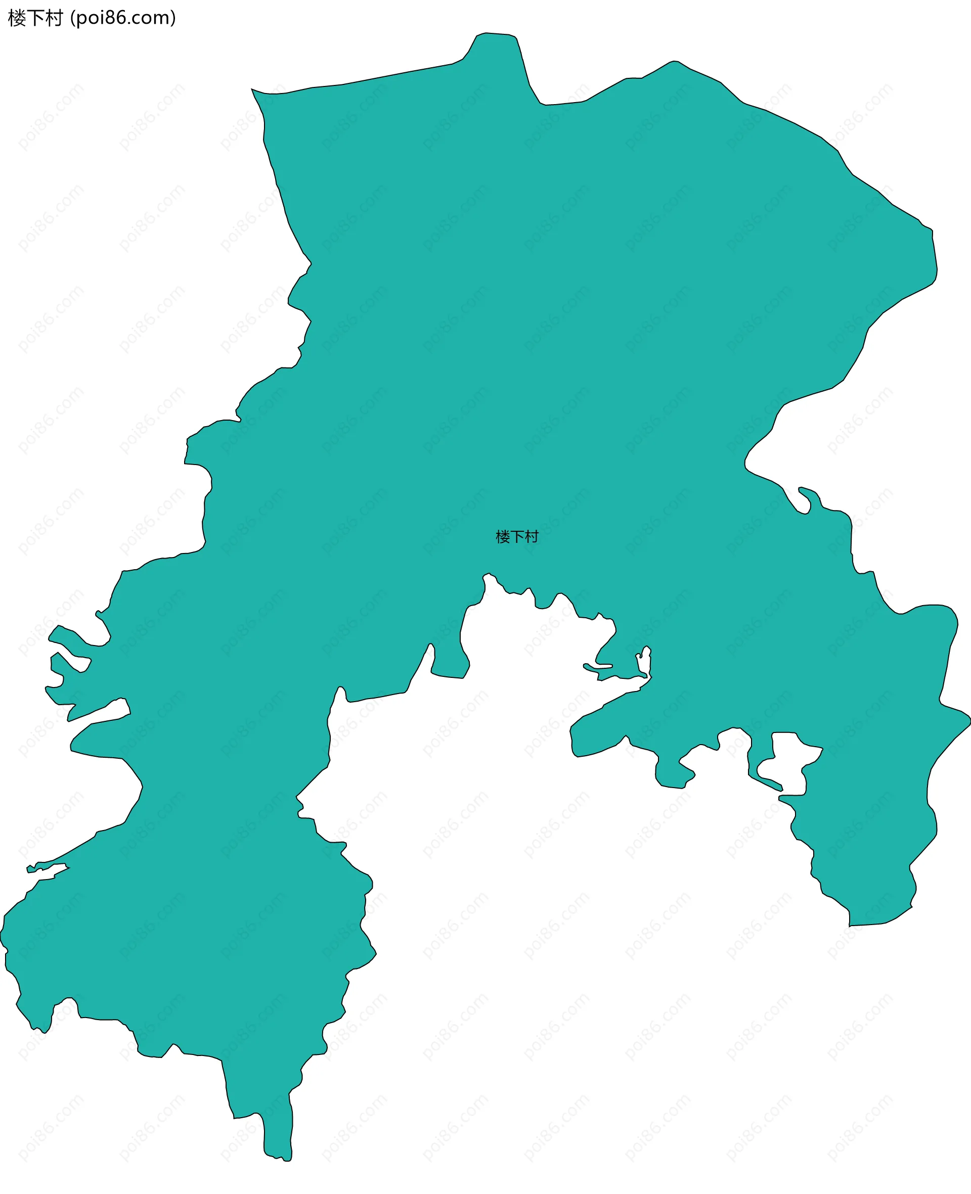 楼下村边界地图