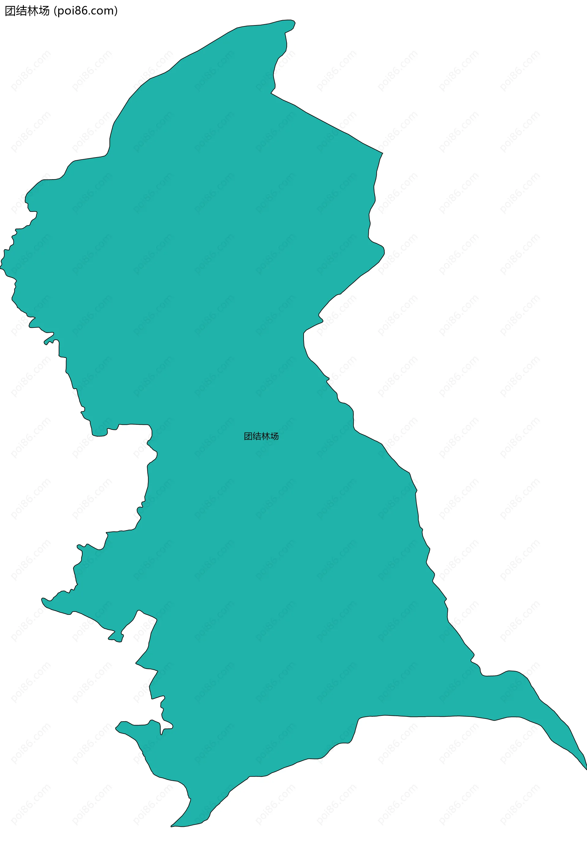 团结林场边界地图