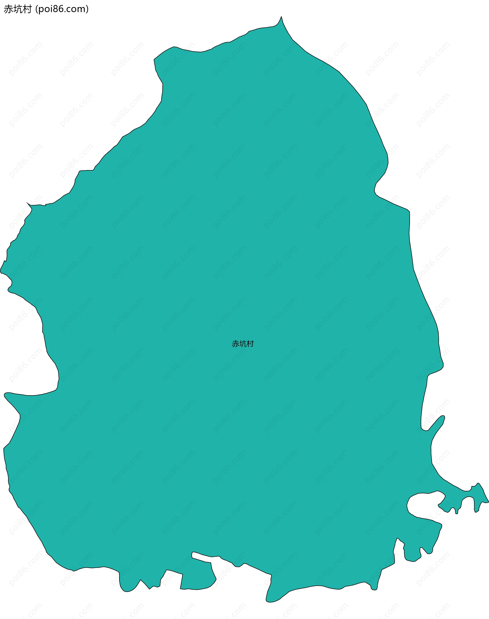 赤坑村边界地图