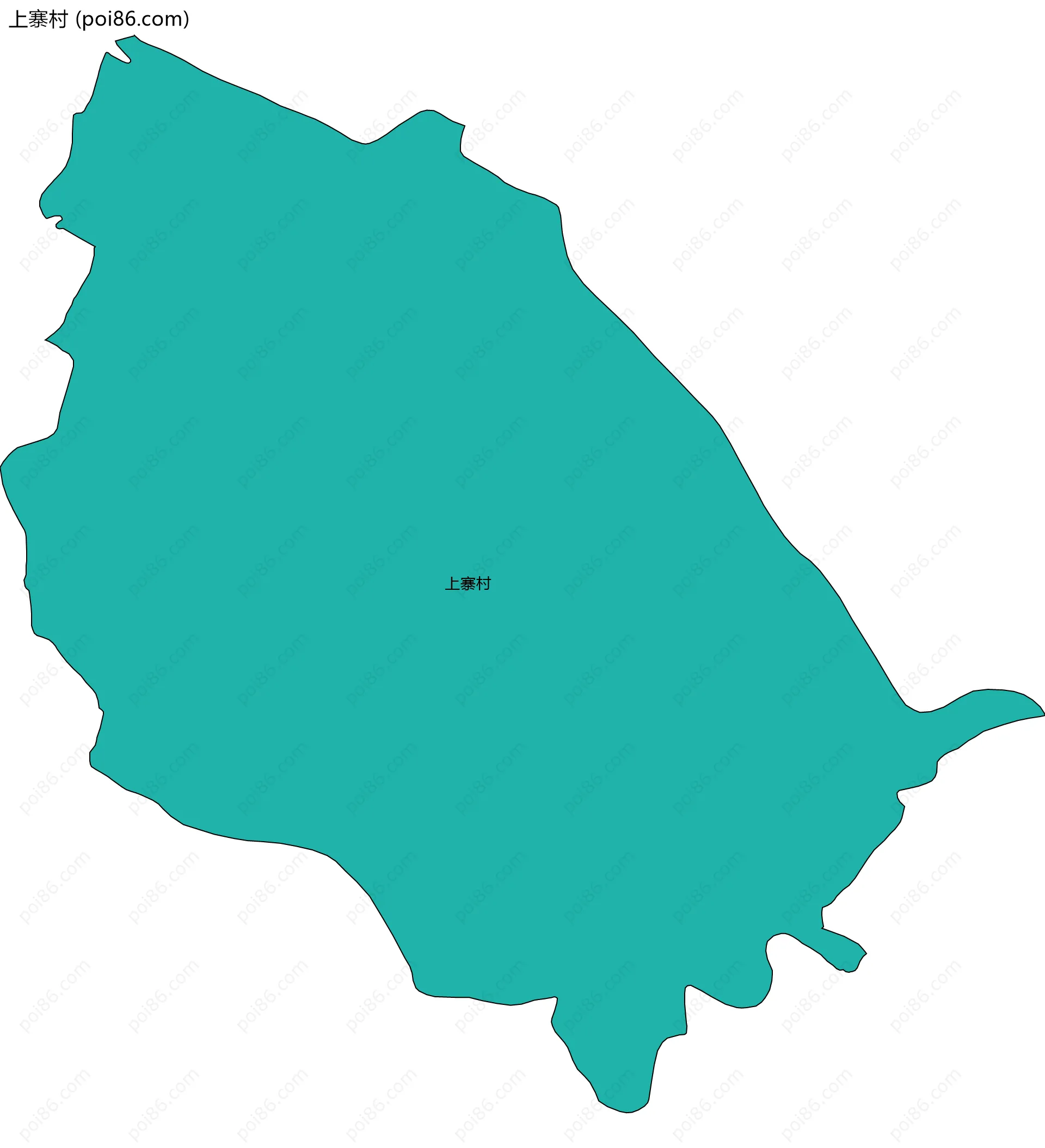 上寨村边界地图