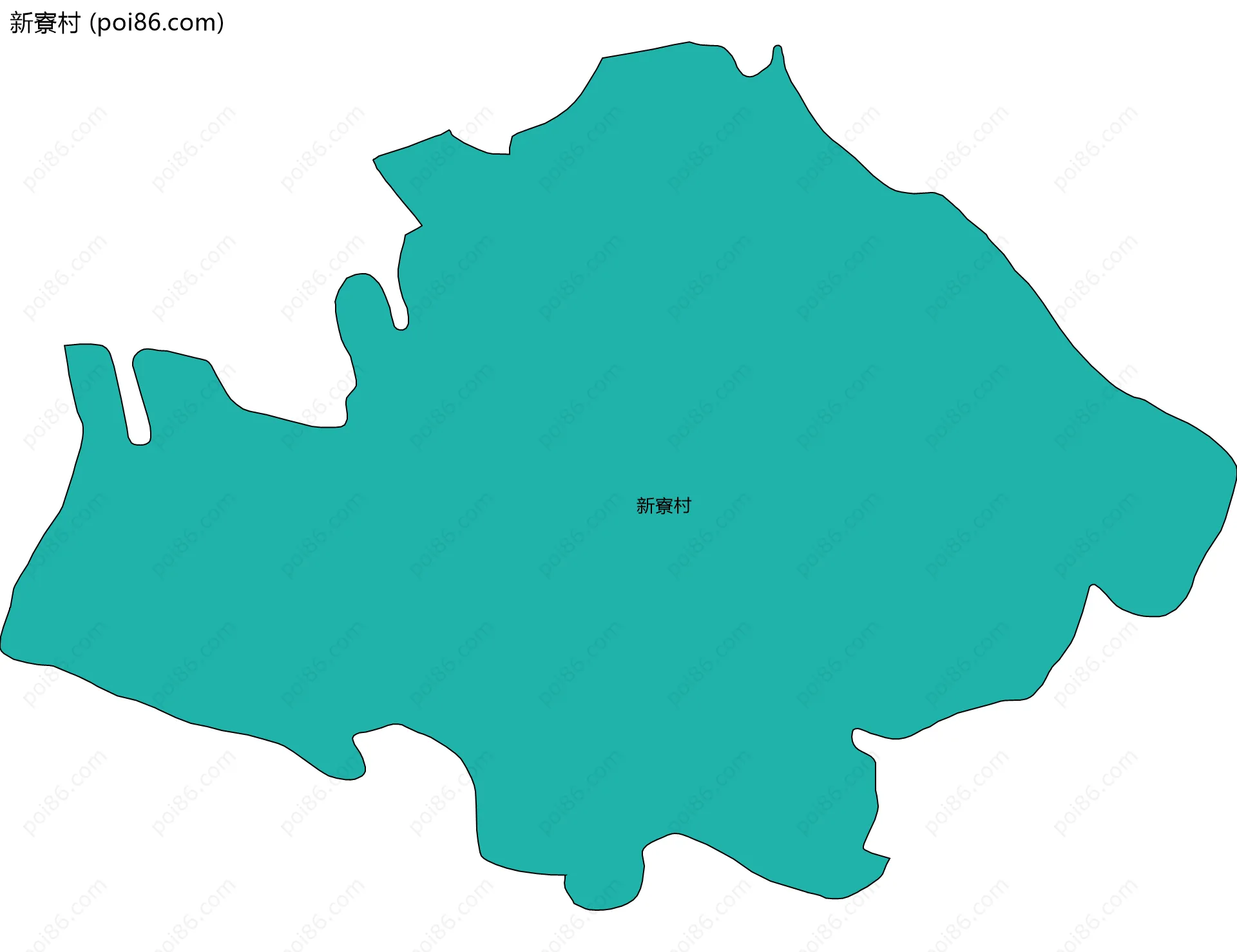 新寮村边界地图