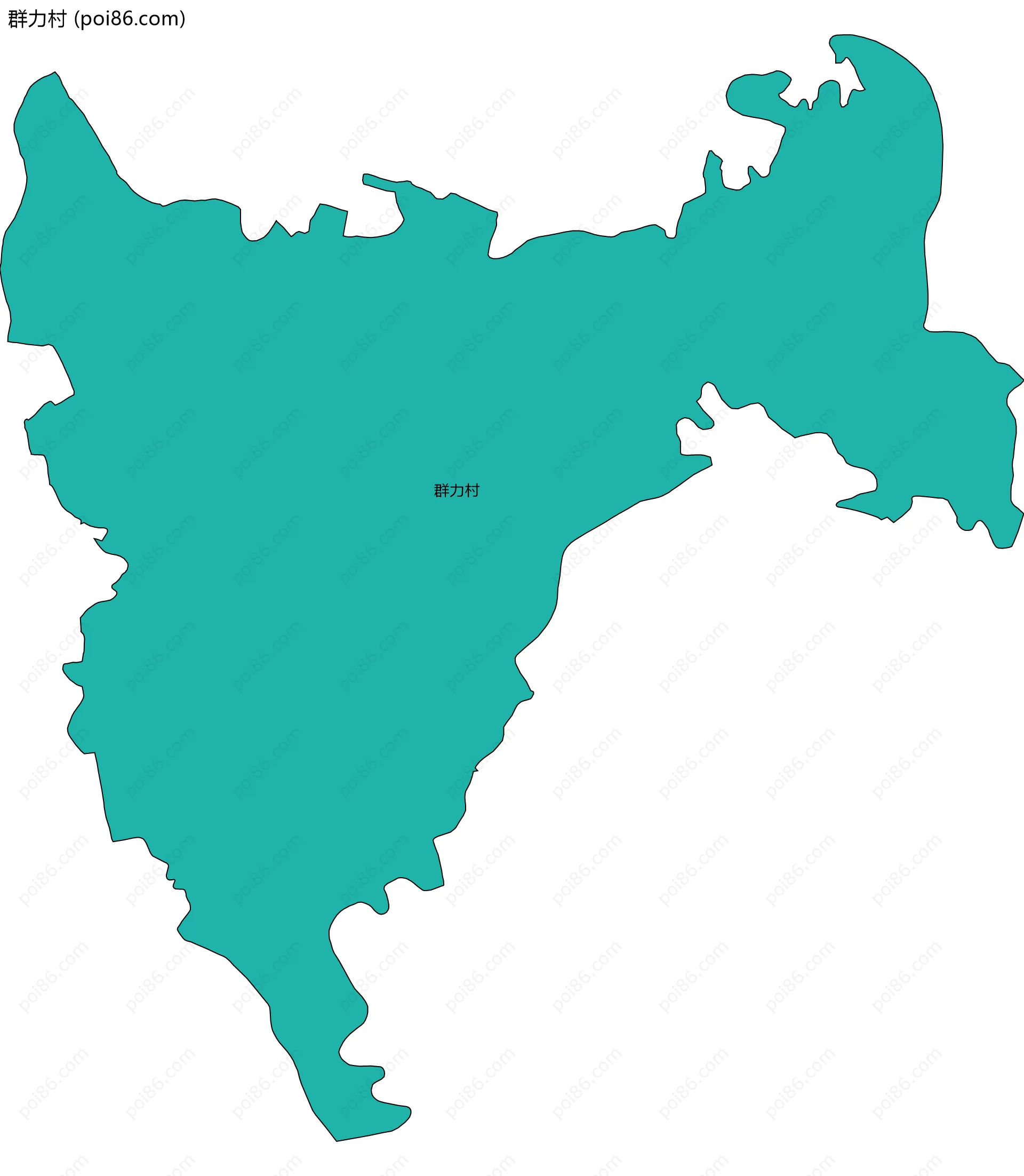 群力村边界地图