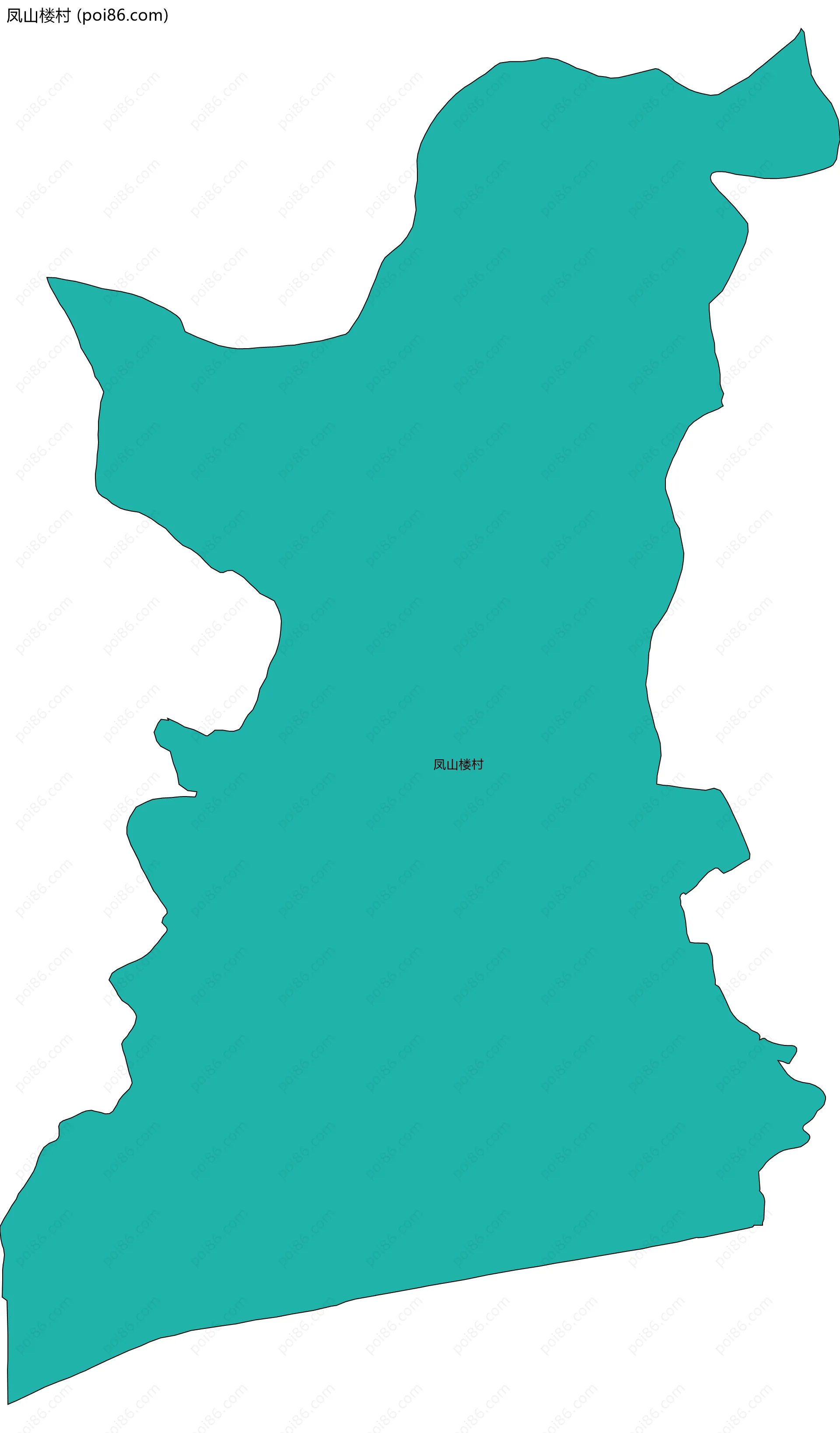 凤山楼村边界地图