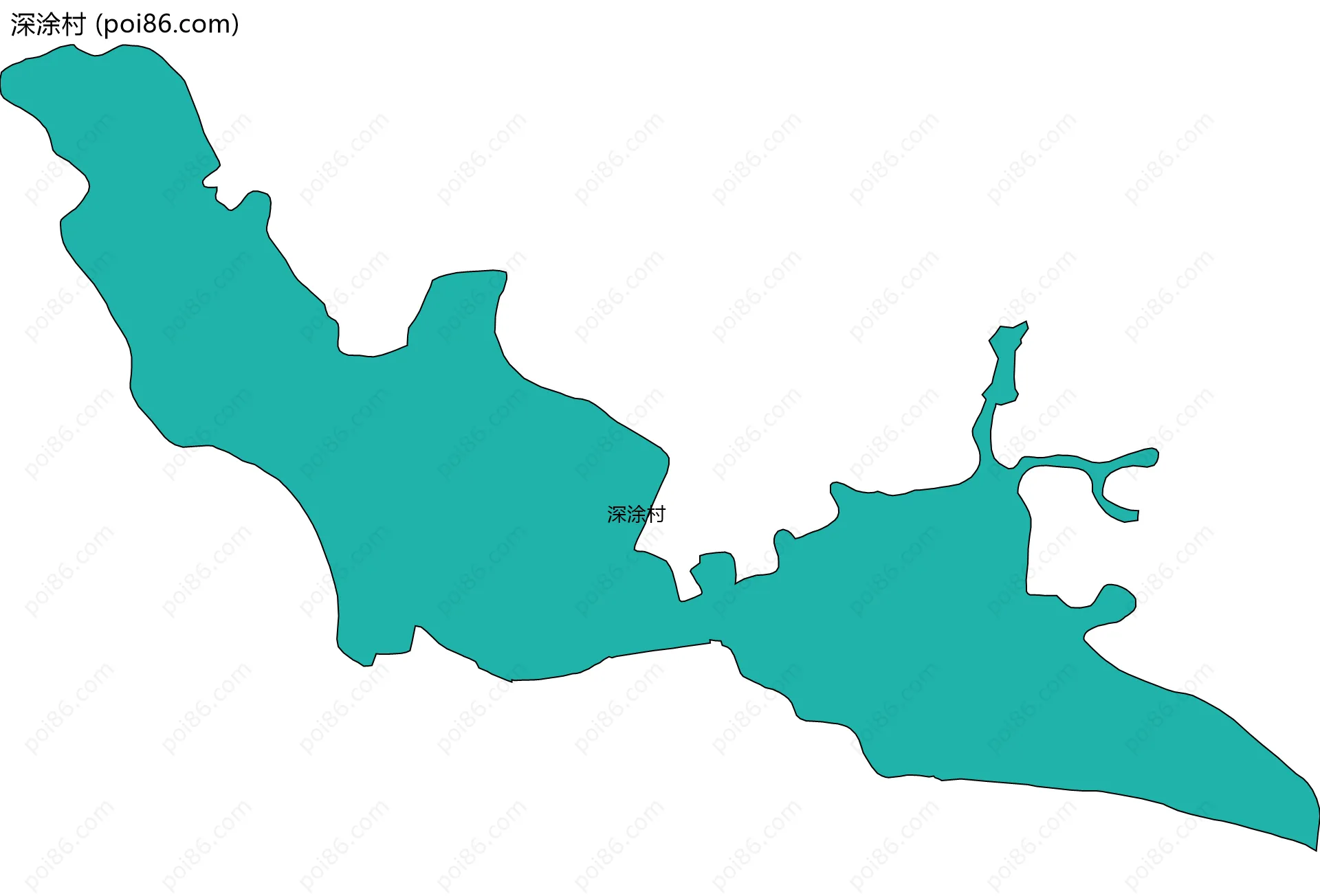 深涂村边界地图