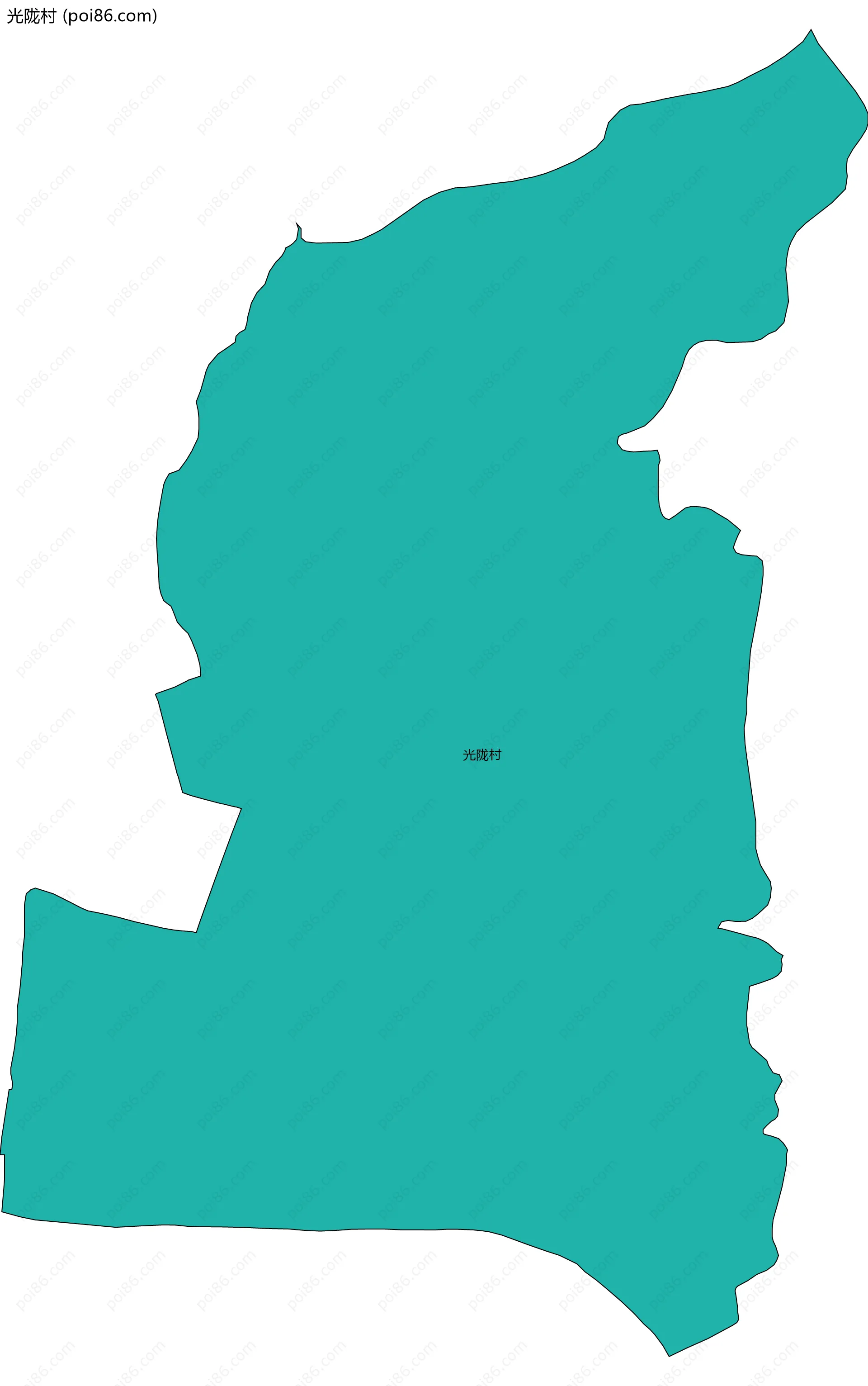 光陇村边界地图