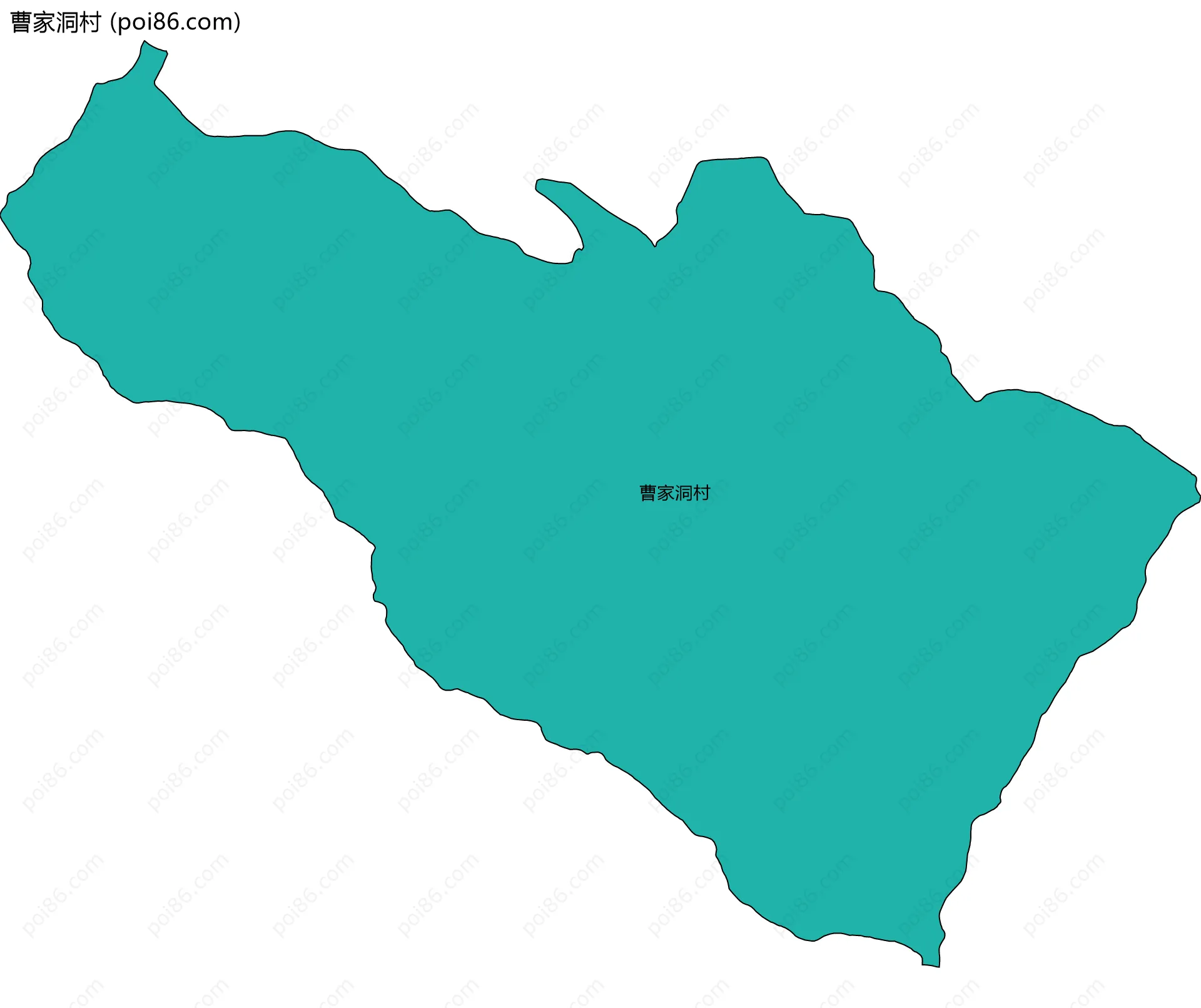 曹家洞村边界地图